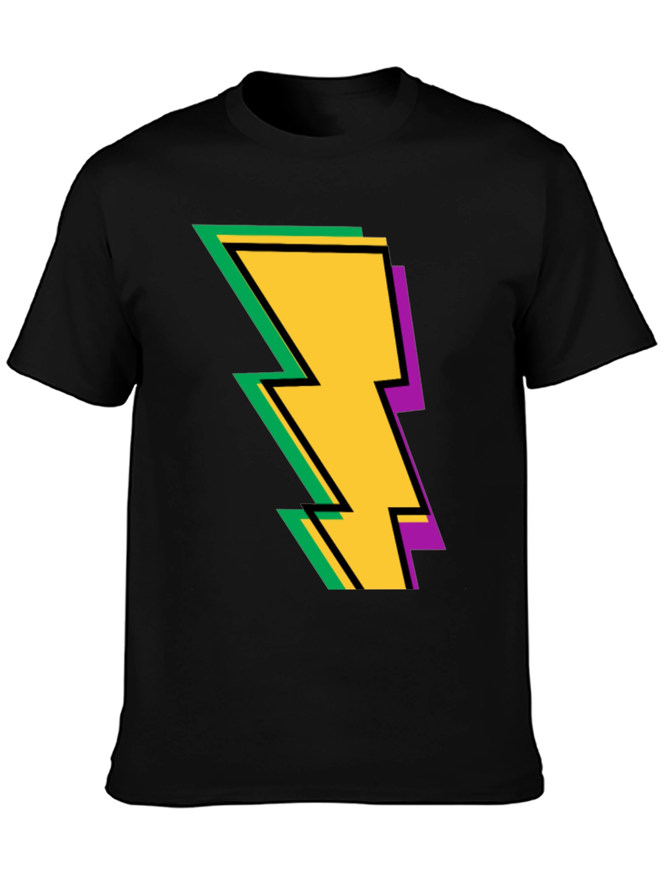 Lightning Bolt Graphic Tee - Bold and Stylish