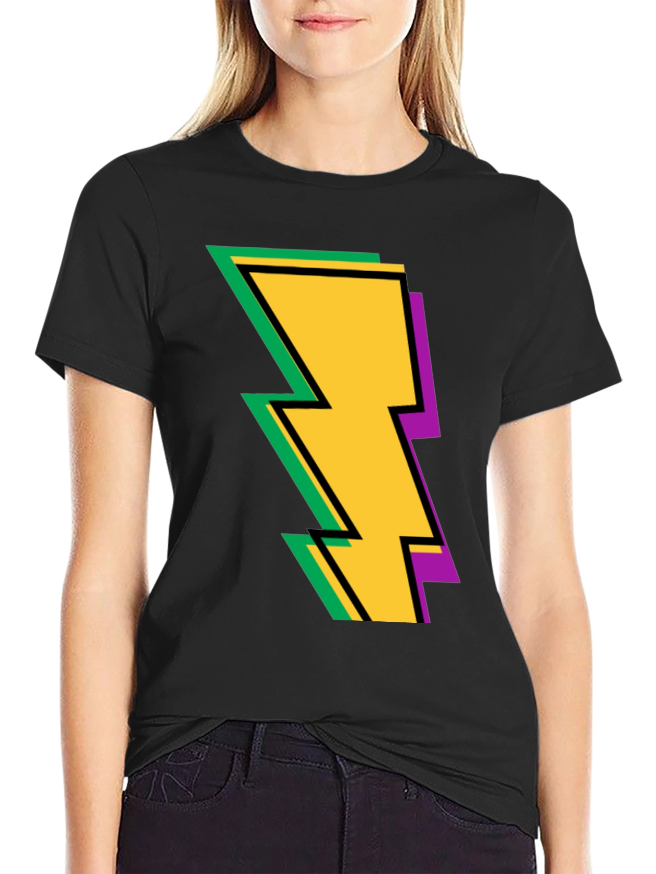 Lightning Bolt Graphic Tee - Bold and Stylish