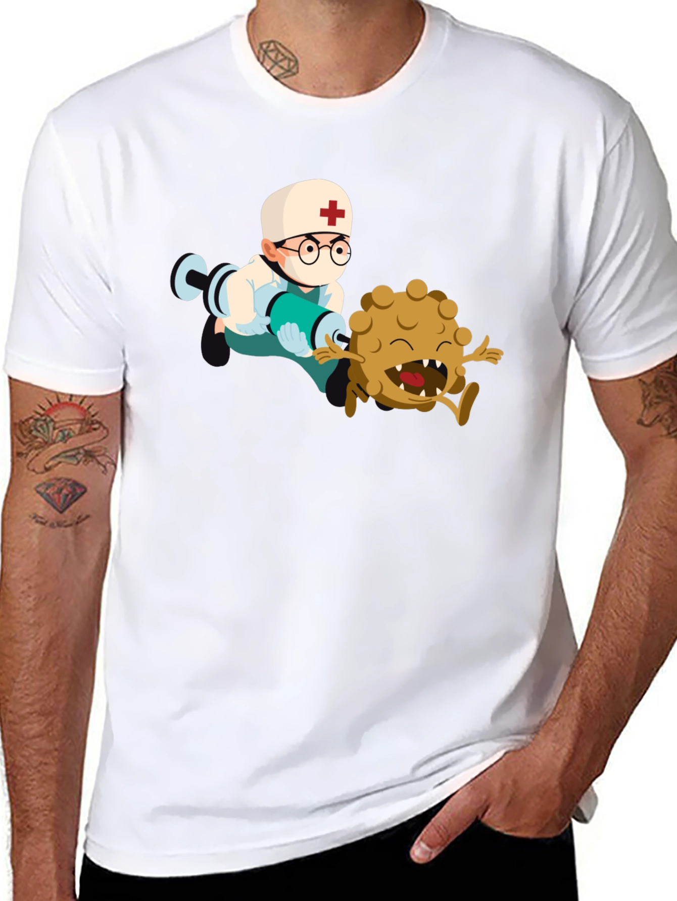 Doctor vs. Virus Graphic Tee