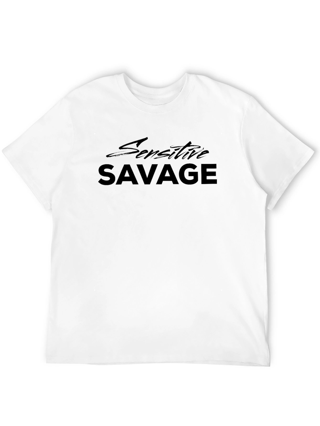 Sensitive Savage Black Graphic Tee