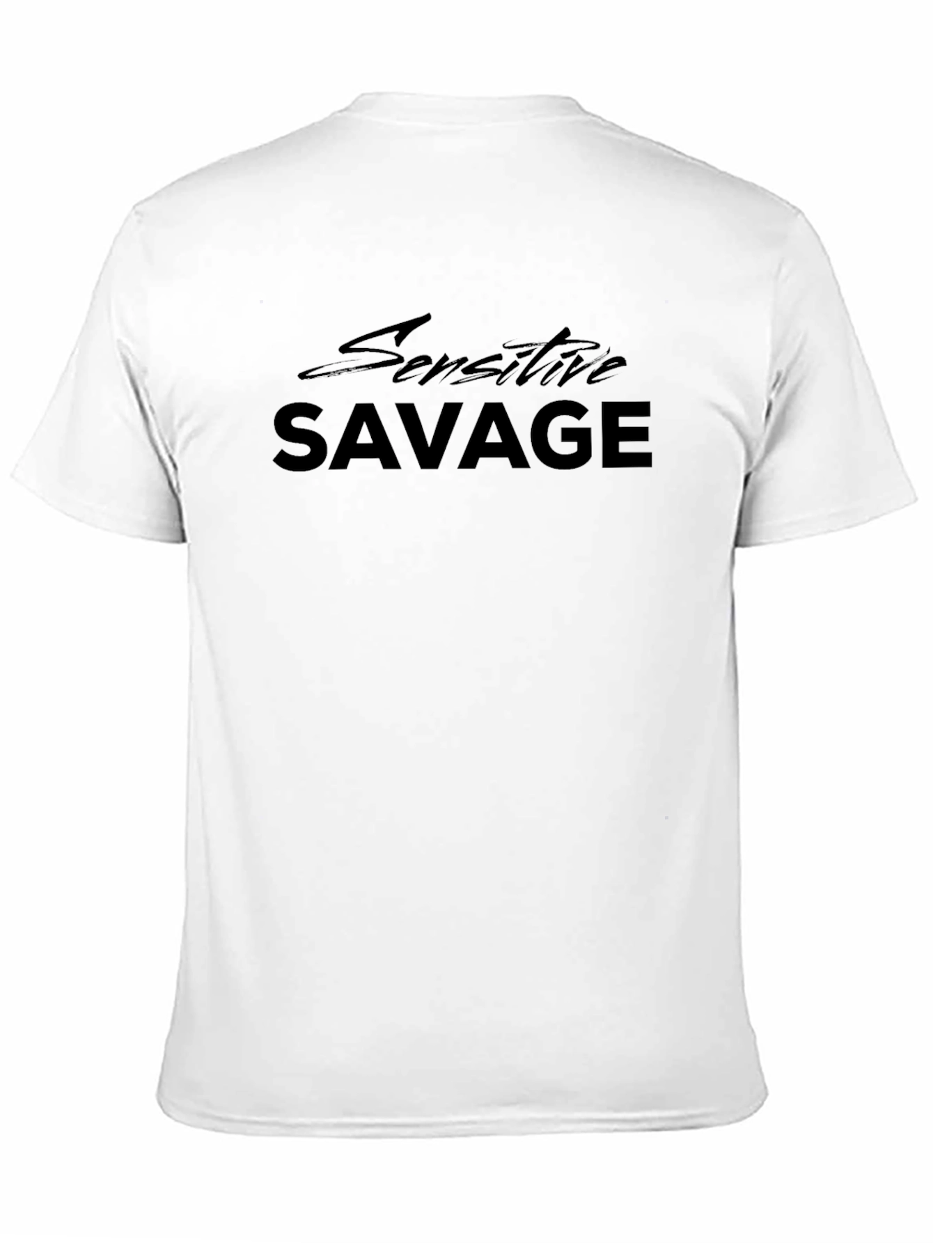 Sensitive Savage Black Graphic Tee