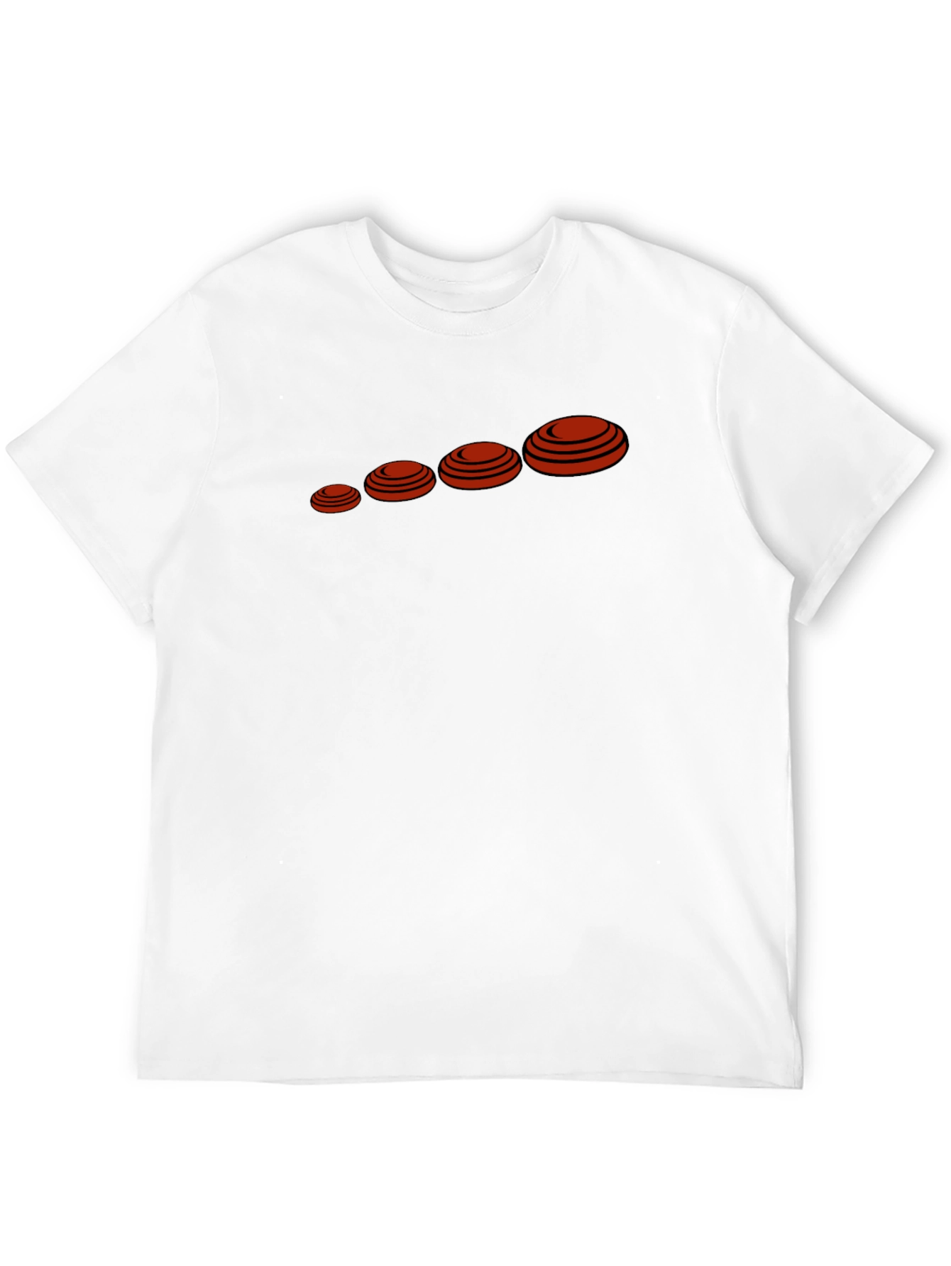 Mens Black Clay Target Graphic Tee