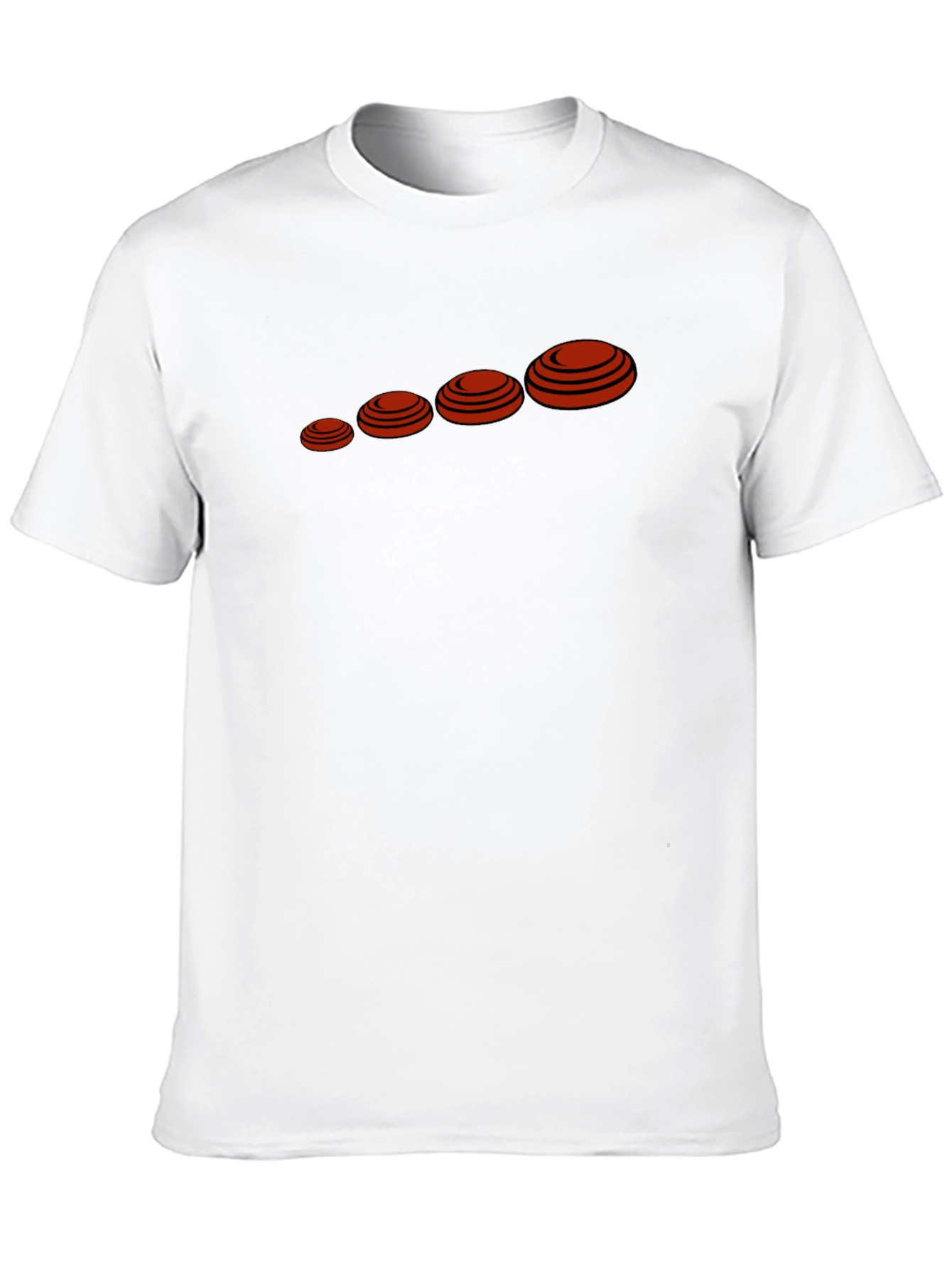 Mens Black Clay Target Graphic Tee