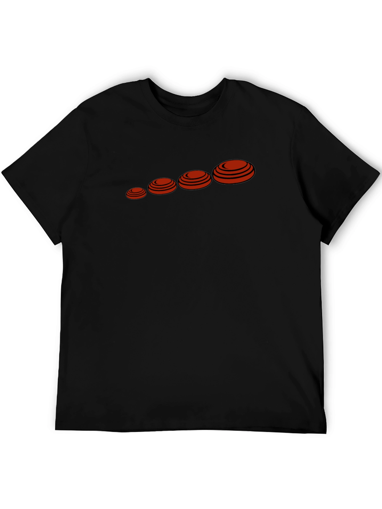 Mens Black Clay Target Graphic Tee