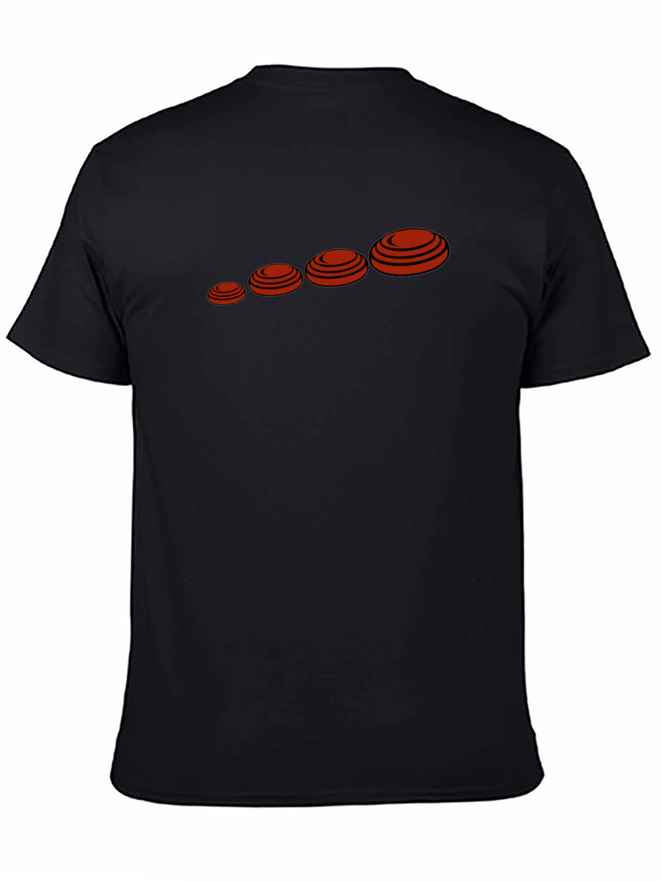 Mens Black Clay Target Graphic Tee