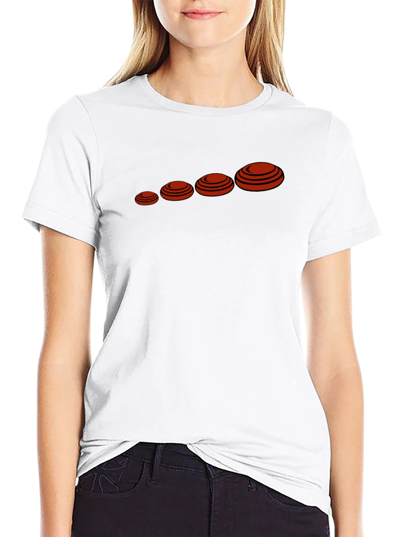 Mens Black Clay Target Graphic Tee