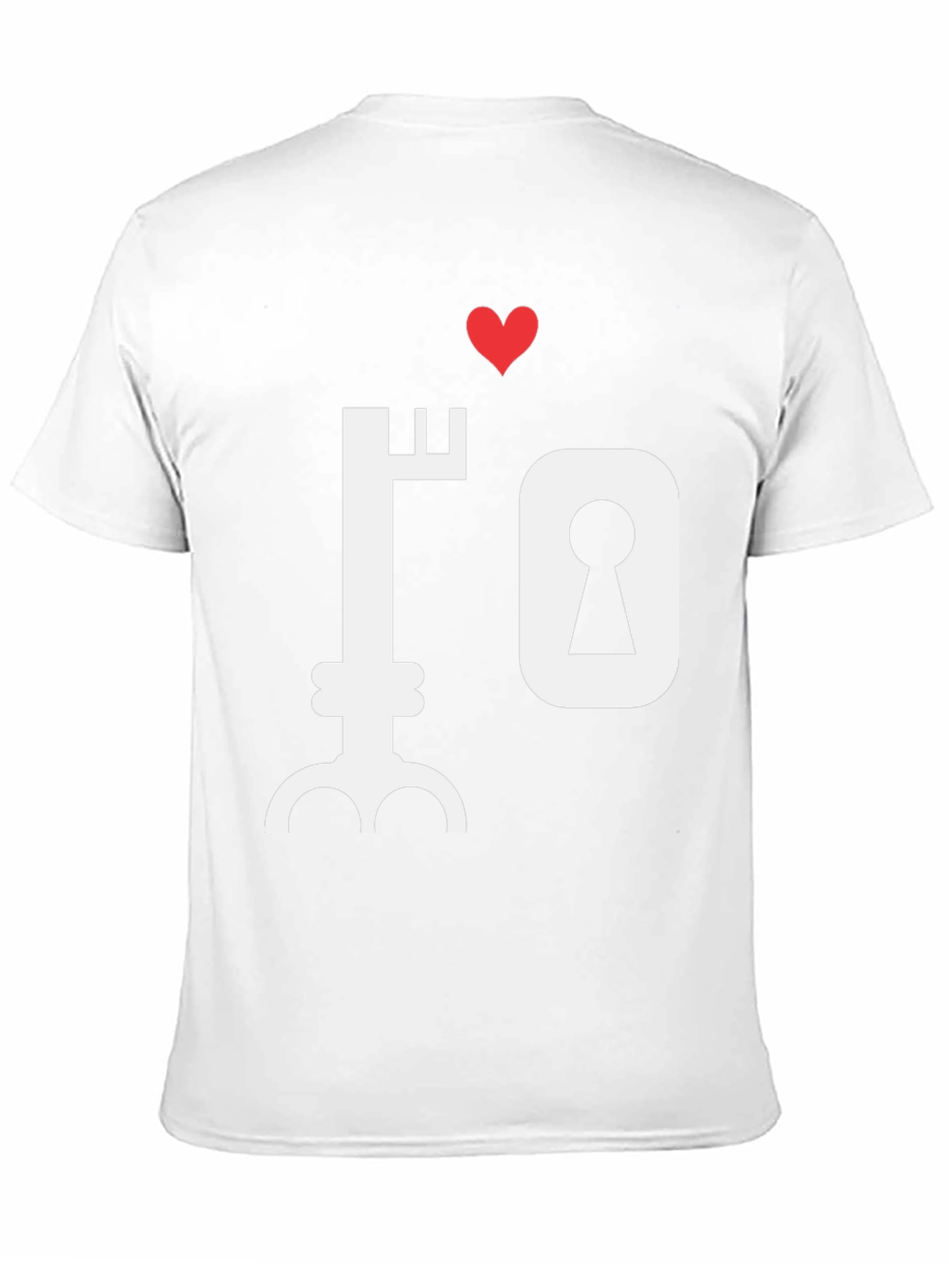 Key to My Heart Graphic T-Shirt - Black