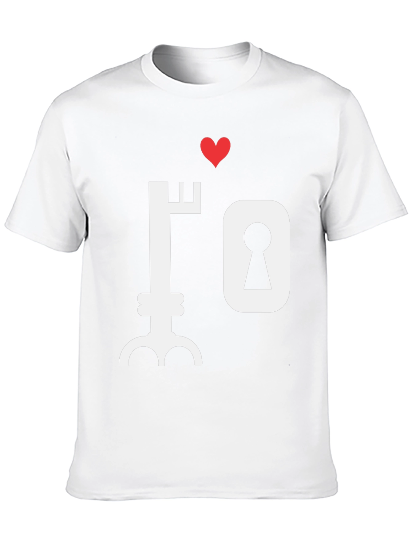 Key to My Heart Graphic T-Shirt - Black