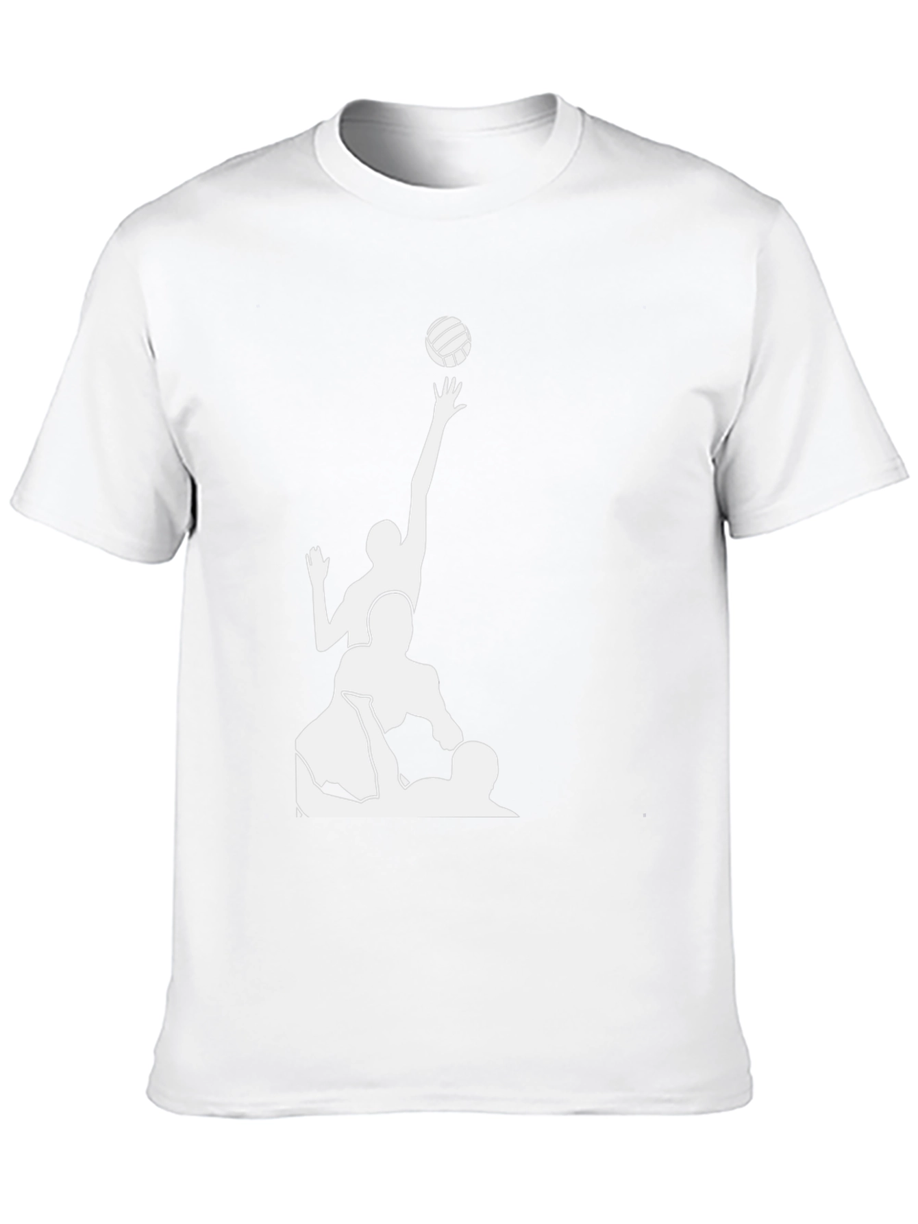 Volleyball Team Graphic T-Shirt - Black Cotton Tee
