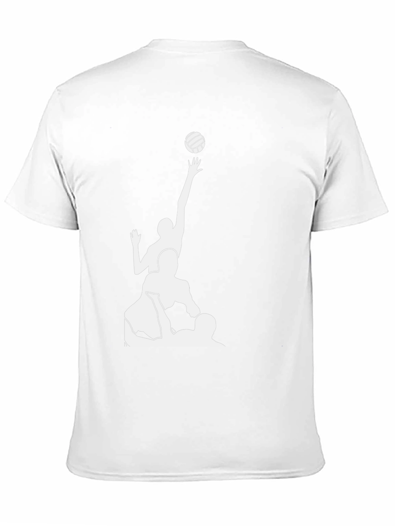 Volleyball Team Graphic T-Shirt - Black Cotton Tee