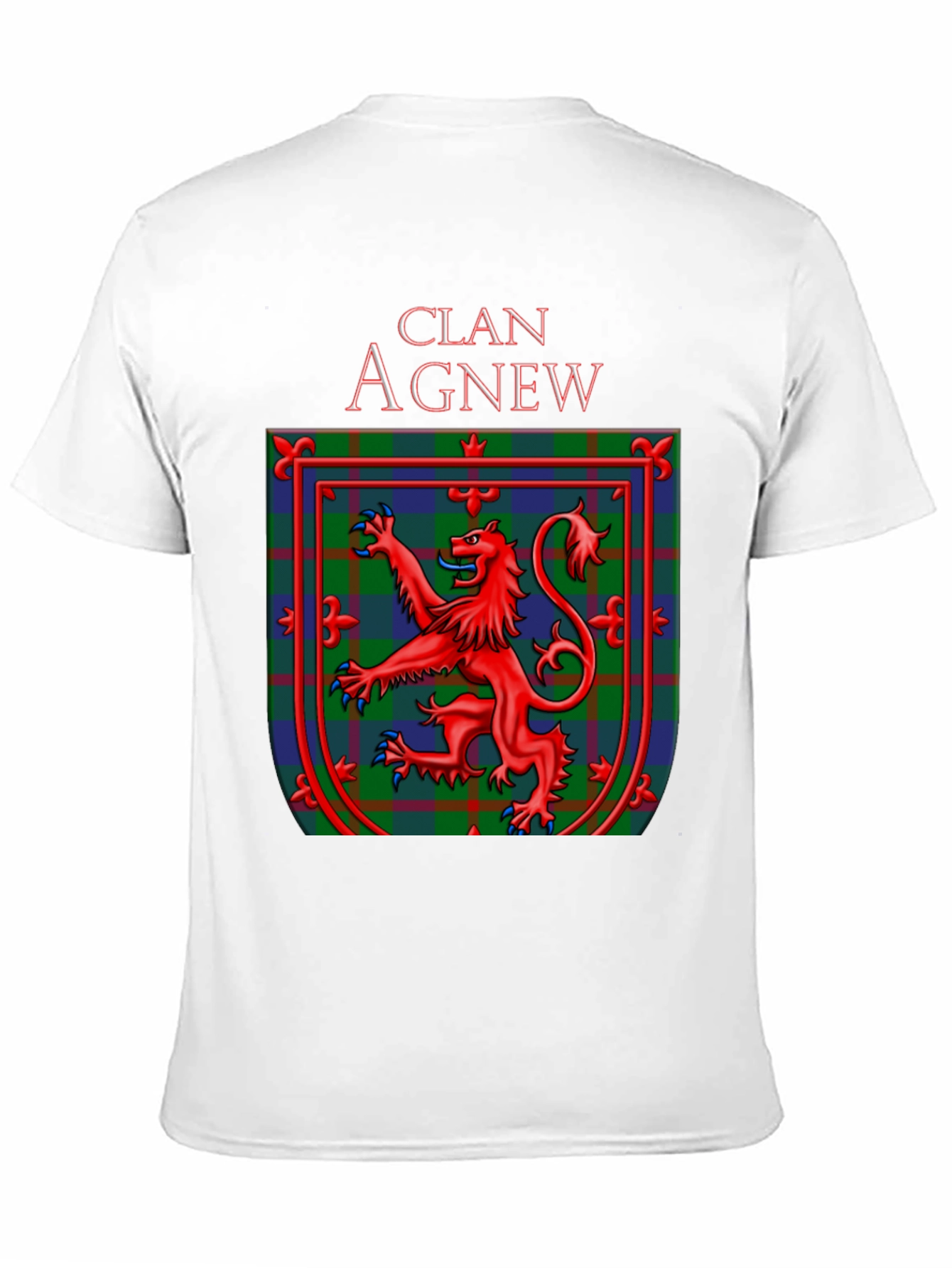 Clan Agnew Scottish Lion Crest Black T-Shirt