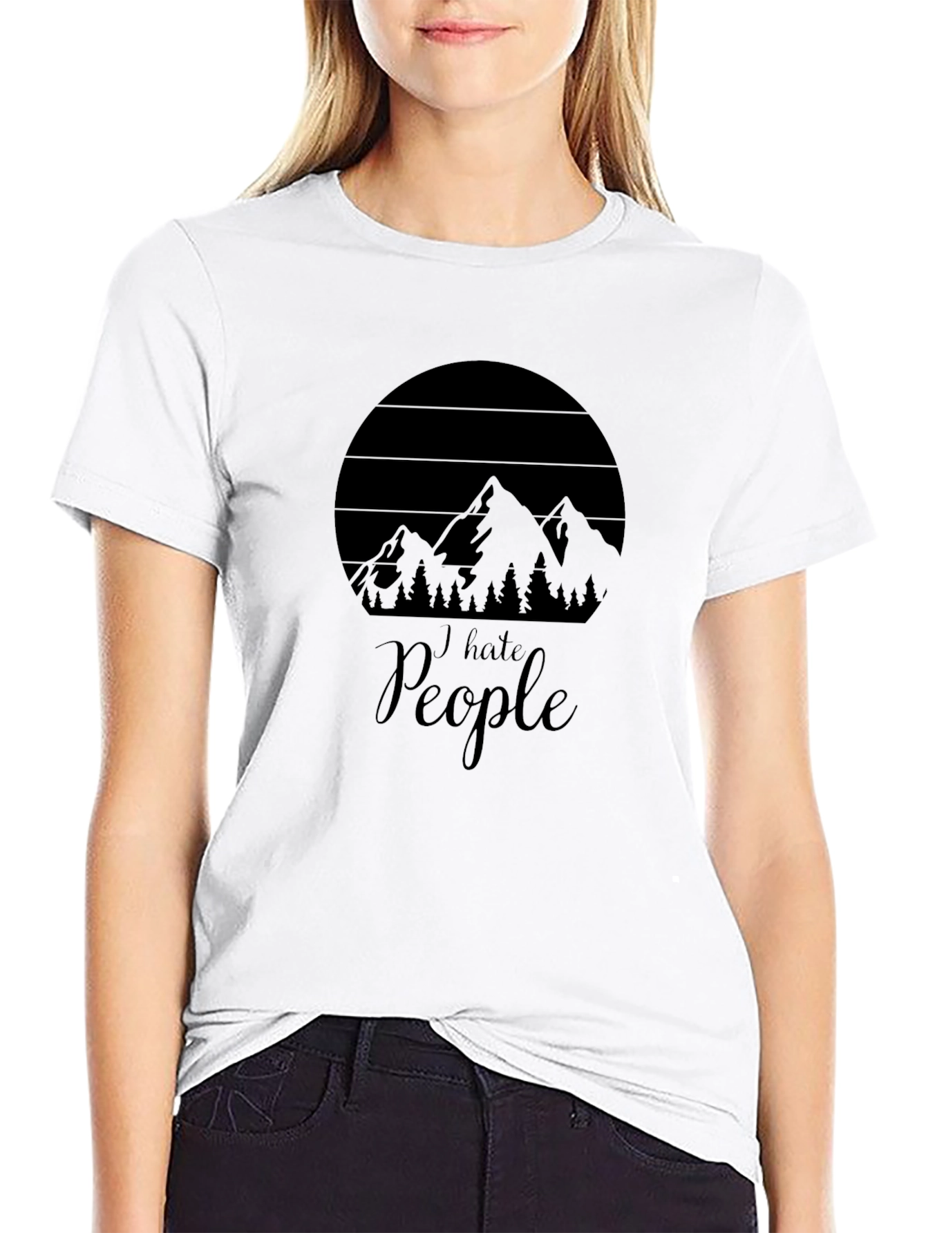 I Hate People T-Shirt - Mountain Design