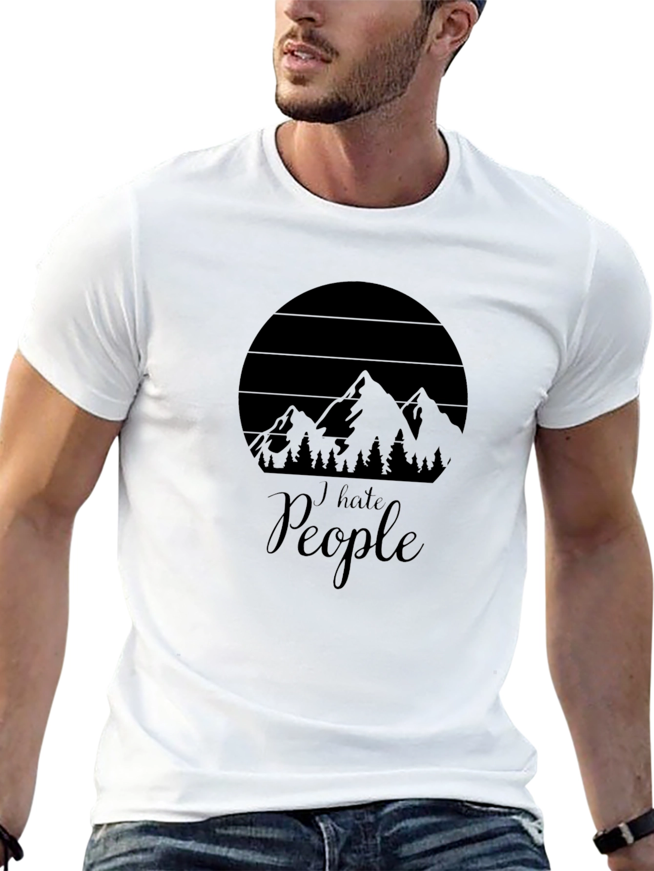I Hate People T-Shirt - Mountain Design