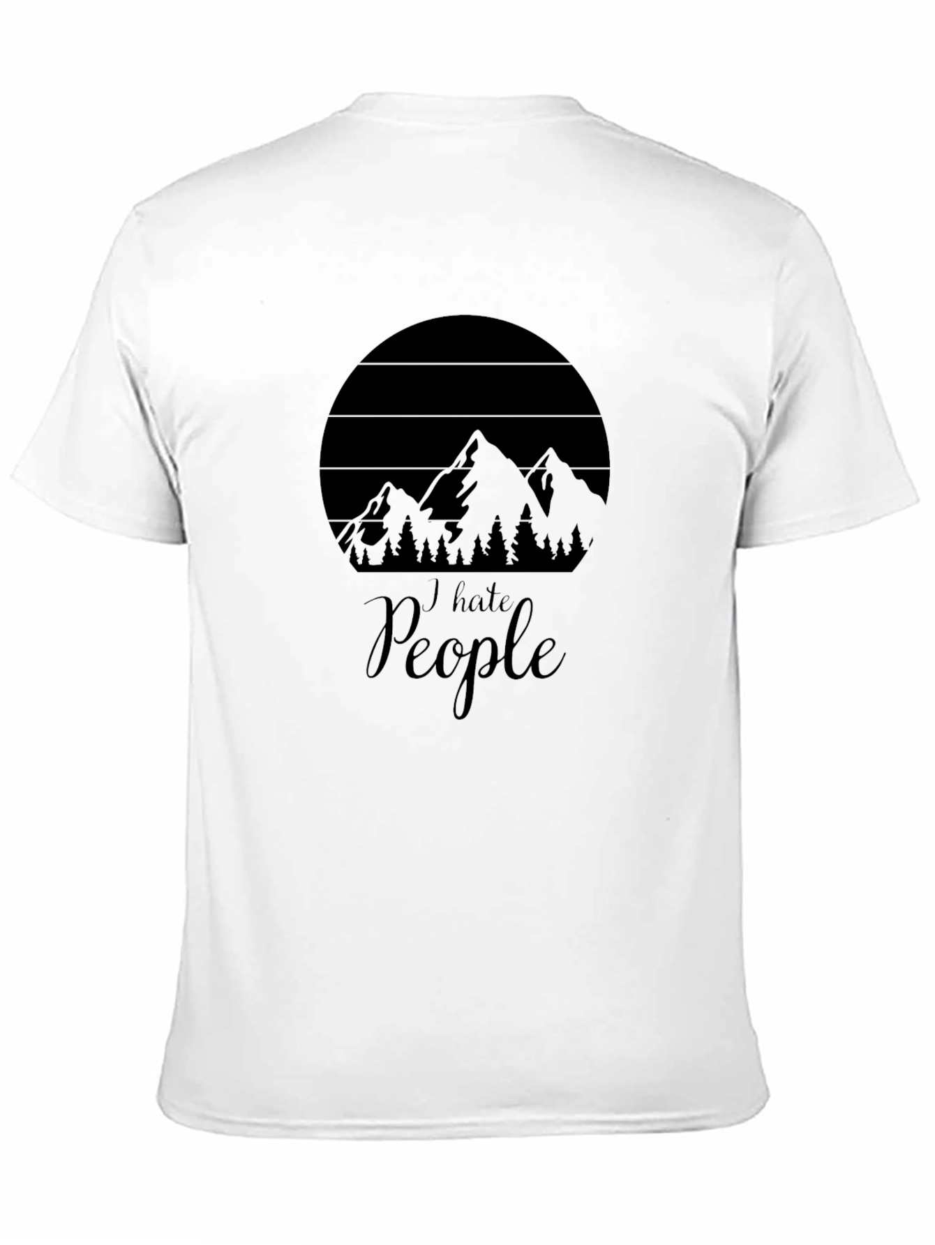 I Hate People T-Shirt - Mountain Design