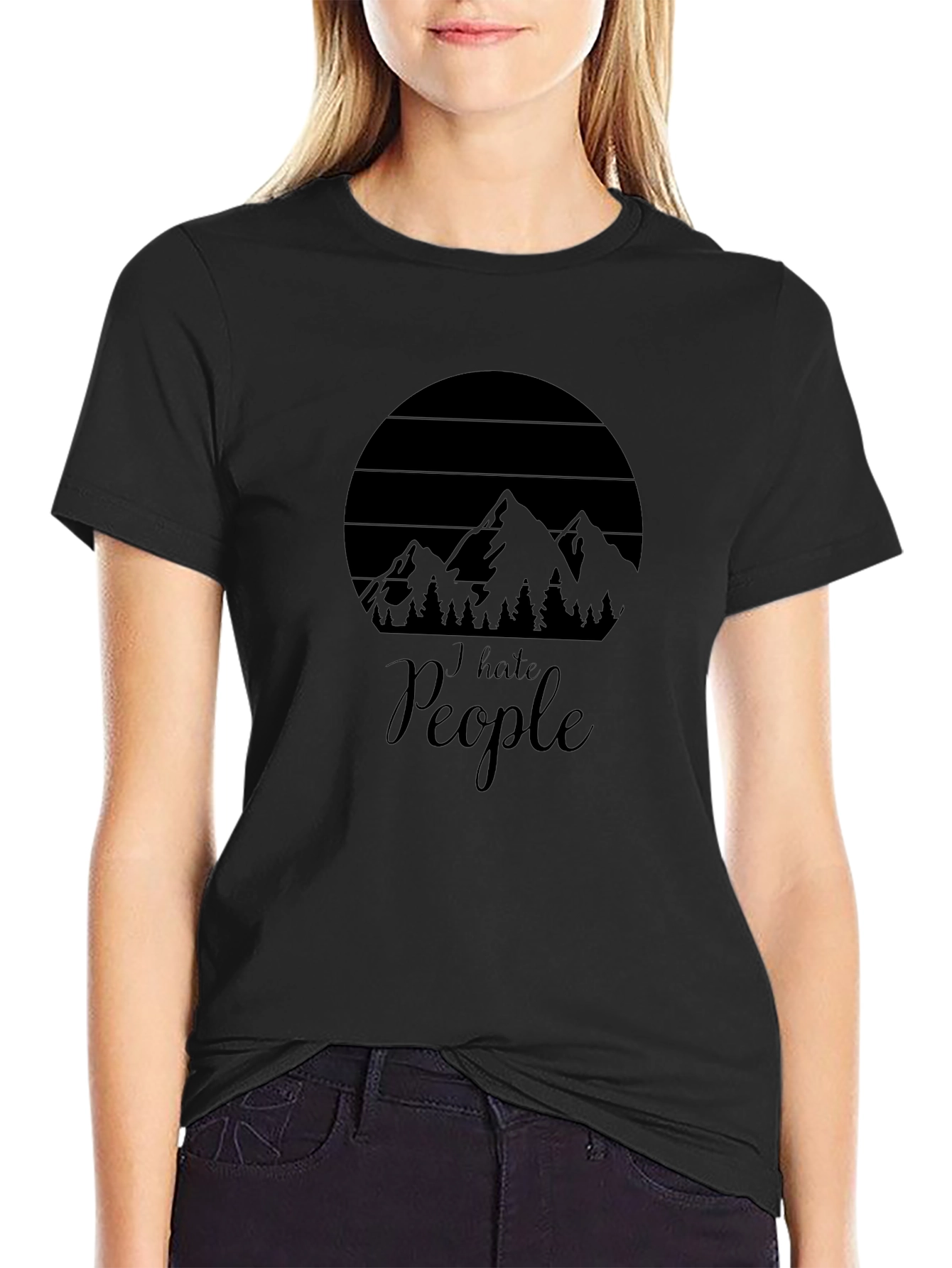 I Hate People T-Shirt - Mountain Design