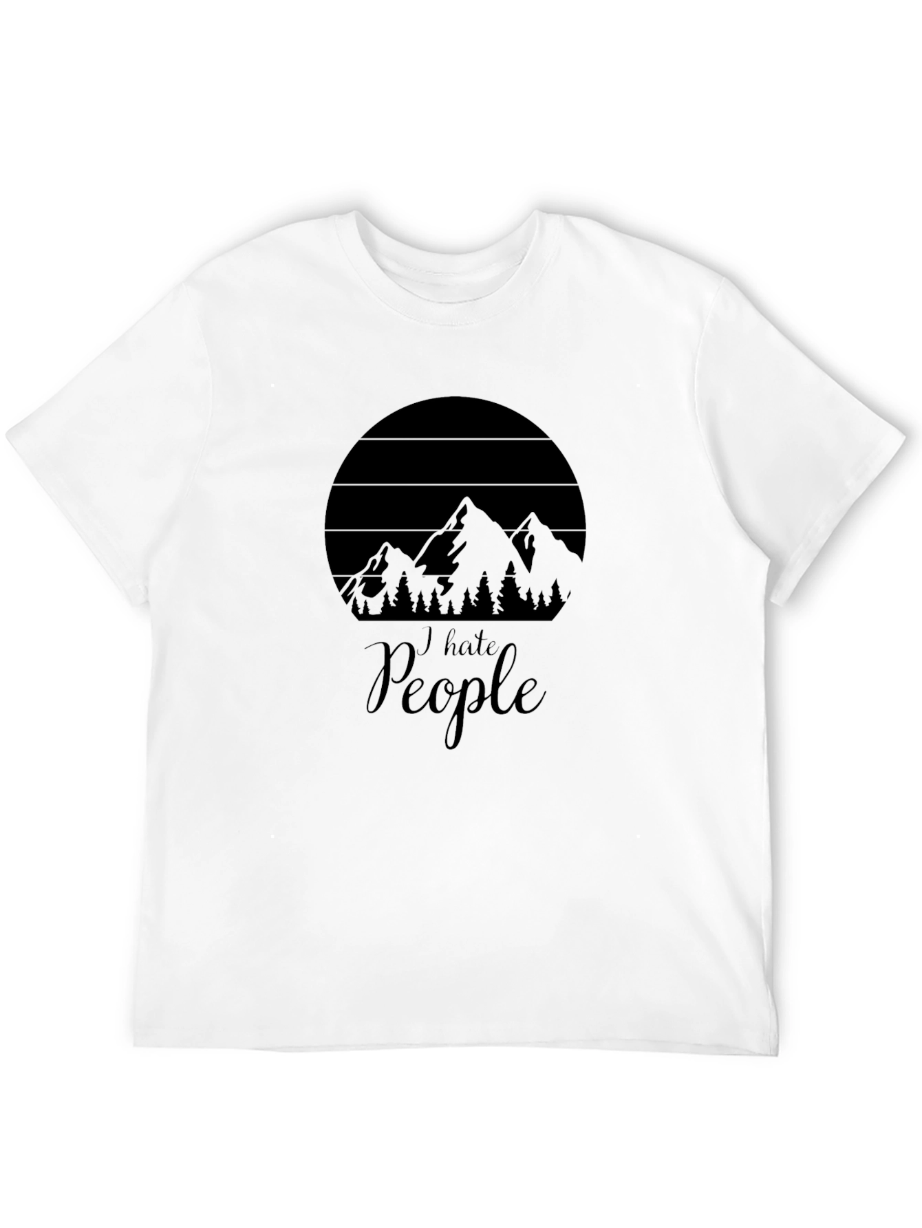 I Hate People T-Shirt - Mountain Design