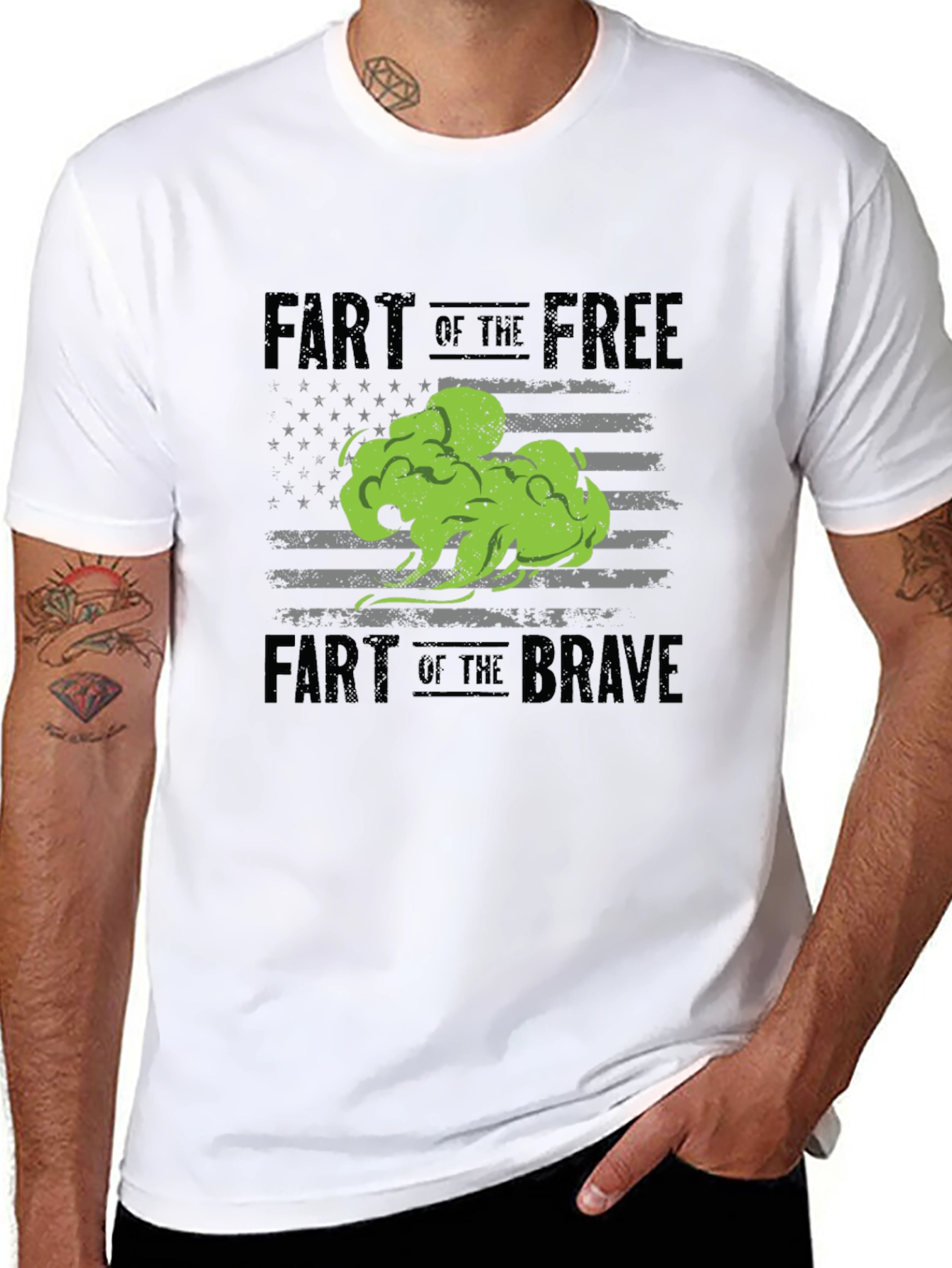 Fart of the Free T-Shirt - Patriotic Joke Tee