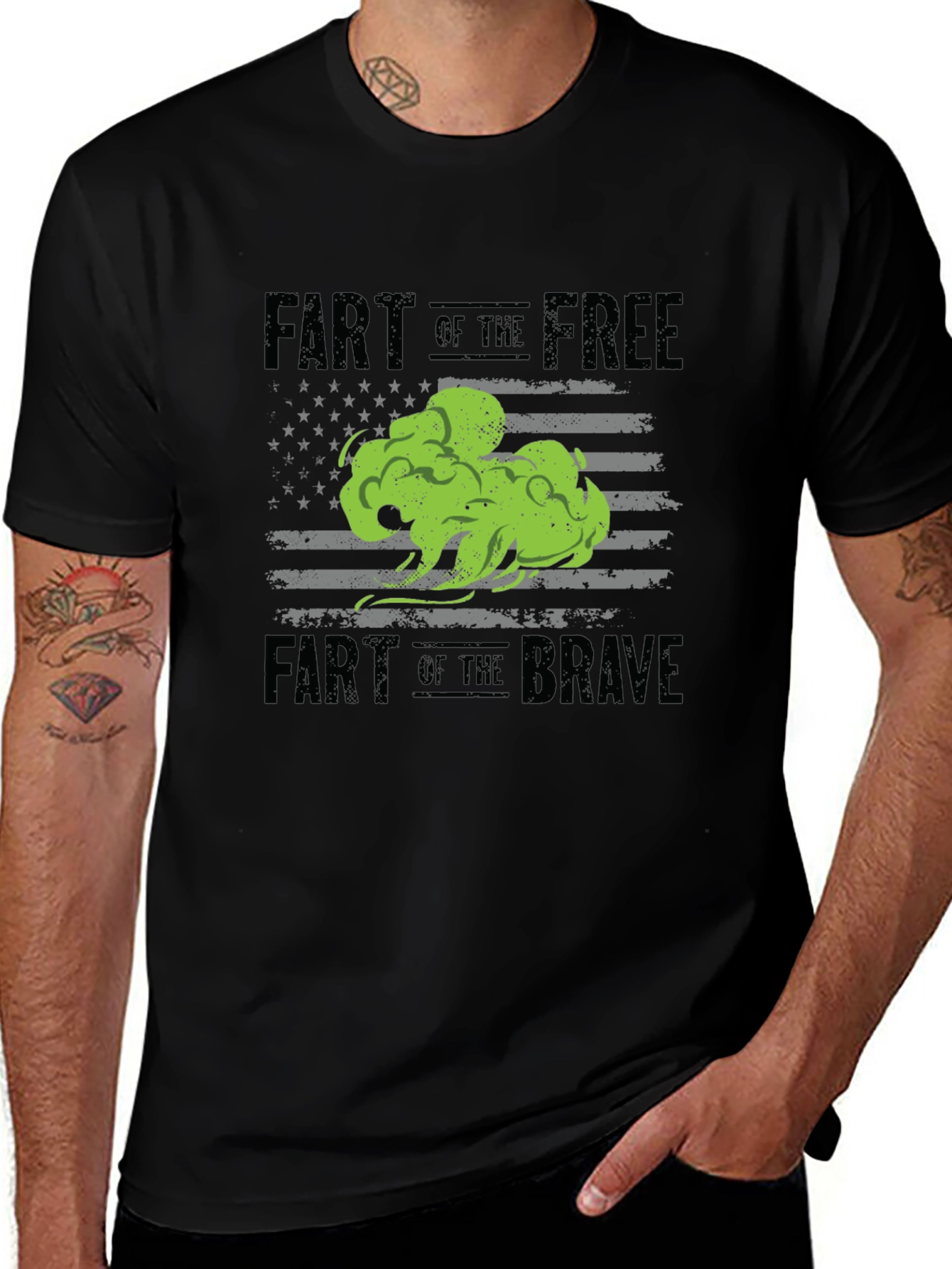Fart of the Free T-Shirt - Patriotic Joke Tee