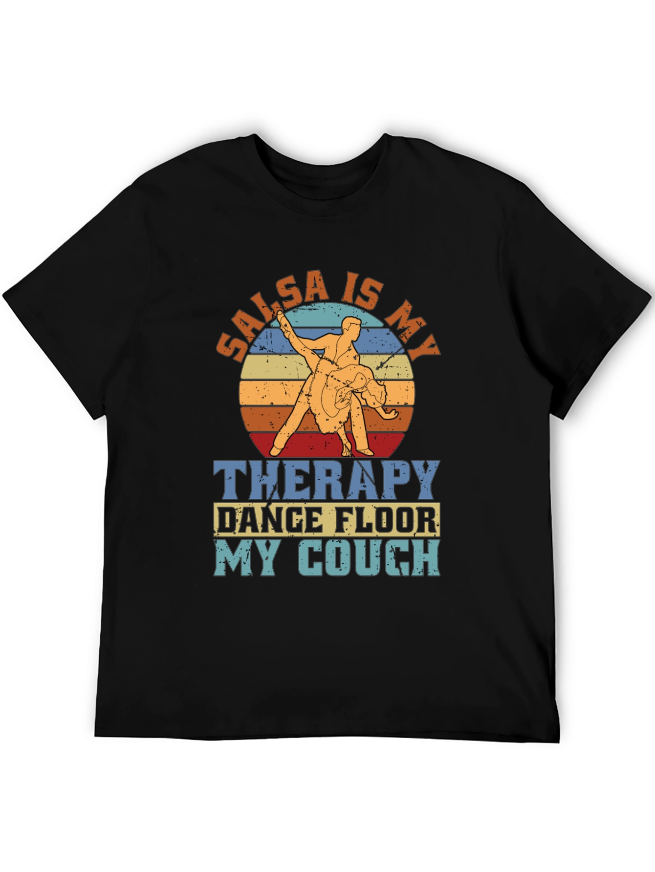 Salsa Is My Therapy Retro Dance T-Shirt