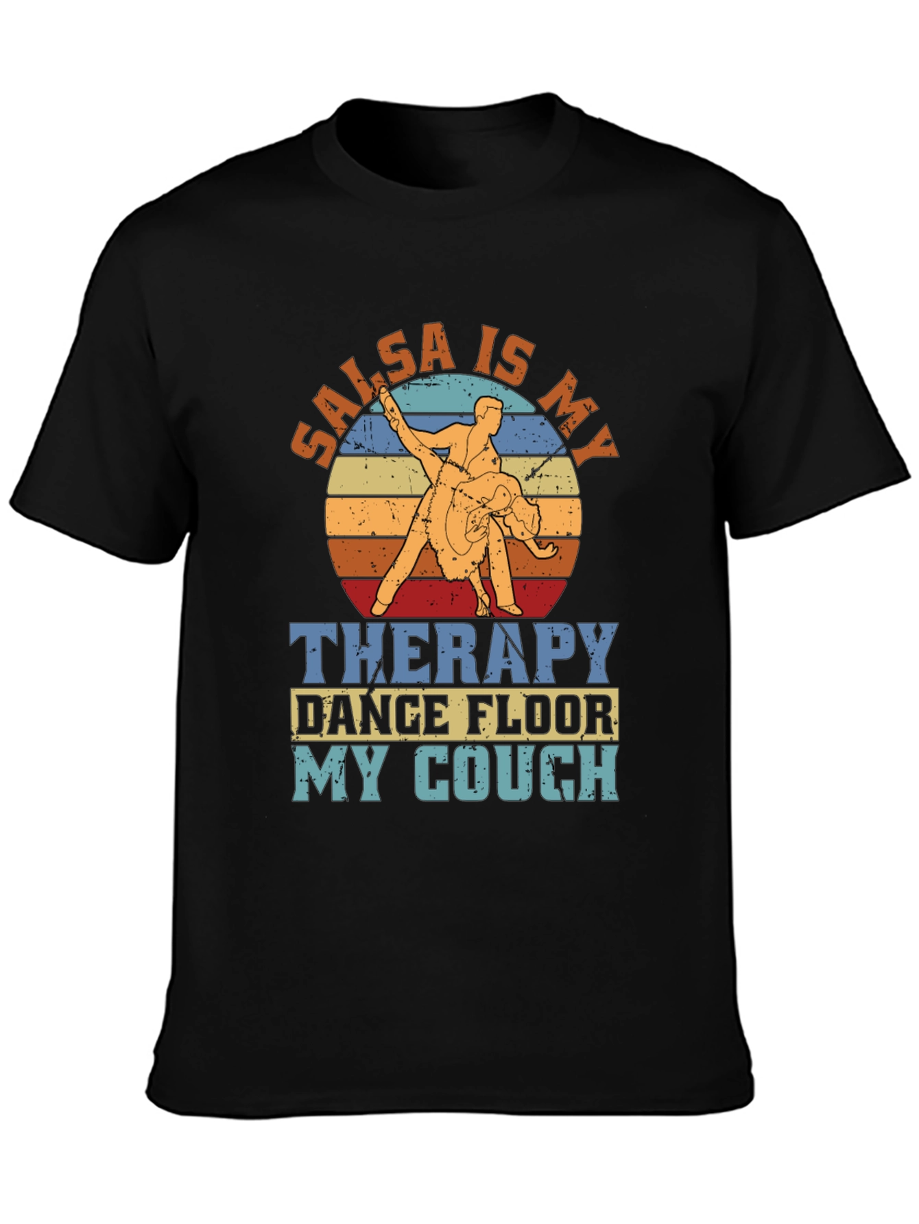 Salsa Is My Therapy Retro Dance T-Shirt