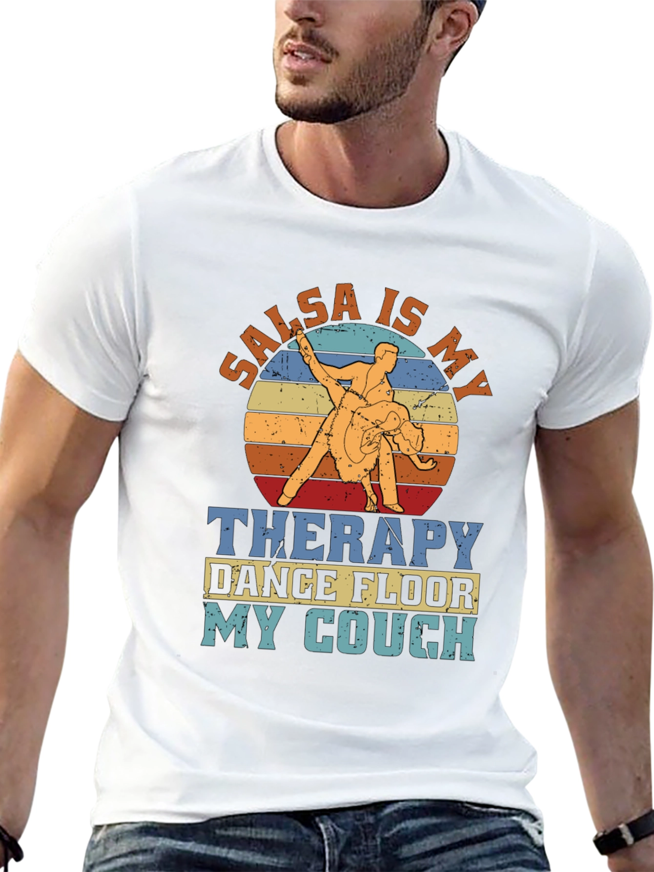 Salsa Is My Therapy Retro Dance T-Shirt
