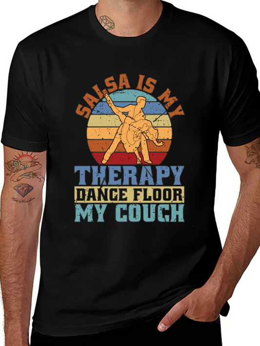 Salsa Is My Therapy Retro Dance T-Shirt