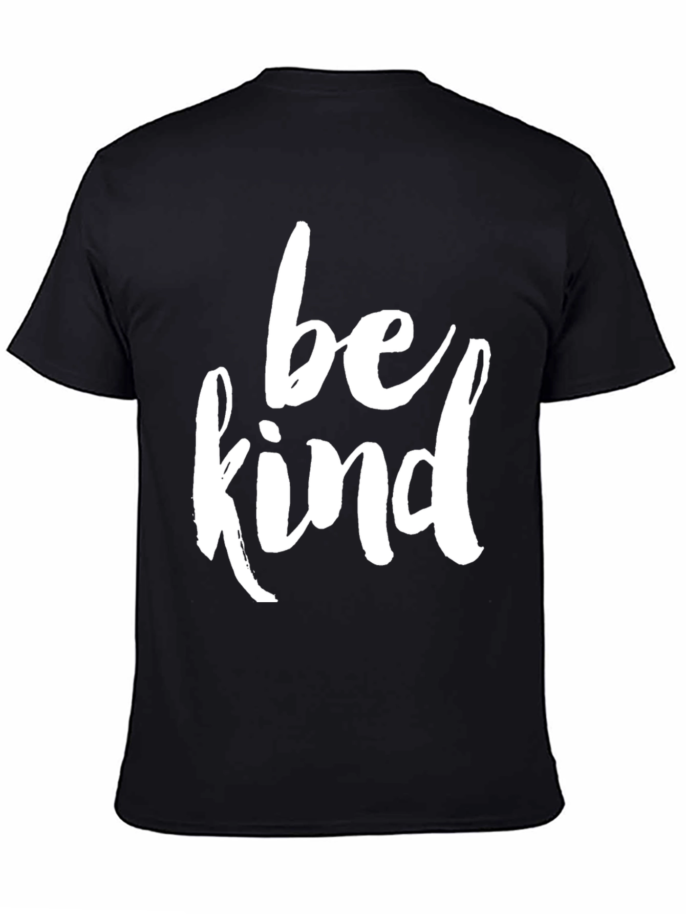 Be Kind Graphic Tee - Black Cotton Casual T-Shirt