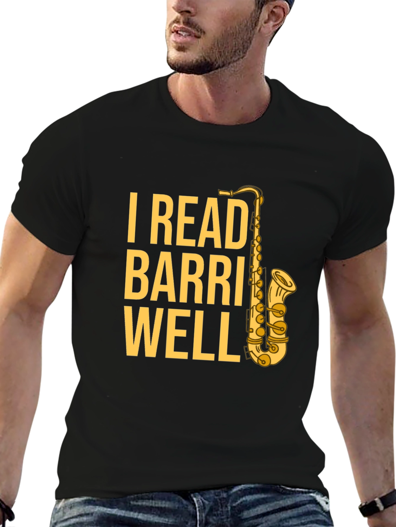 I Read Barri Well Saxophone T-Shirt - Musician Apparel
