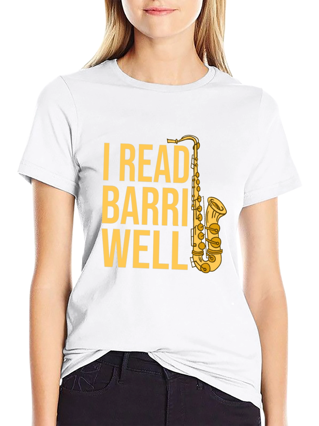 I Read Barri Well Saxophone T-Shirt - Musician Apparel