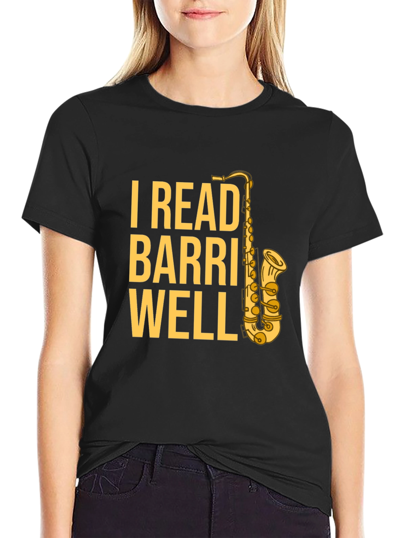 I Read Barri Well Saxophone T-Shirt - Musician Apparel
