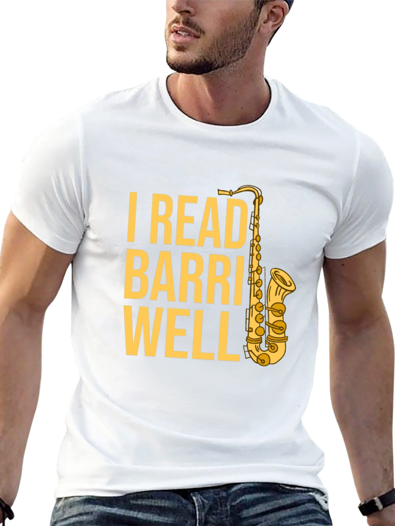 I Read Barri Well Saxophone T-Shirt - Musician Apparel