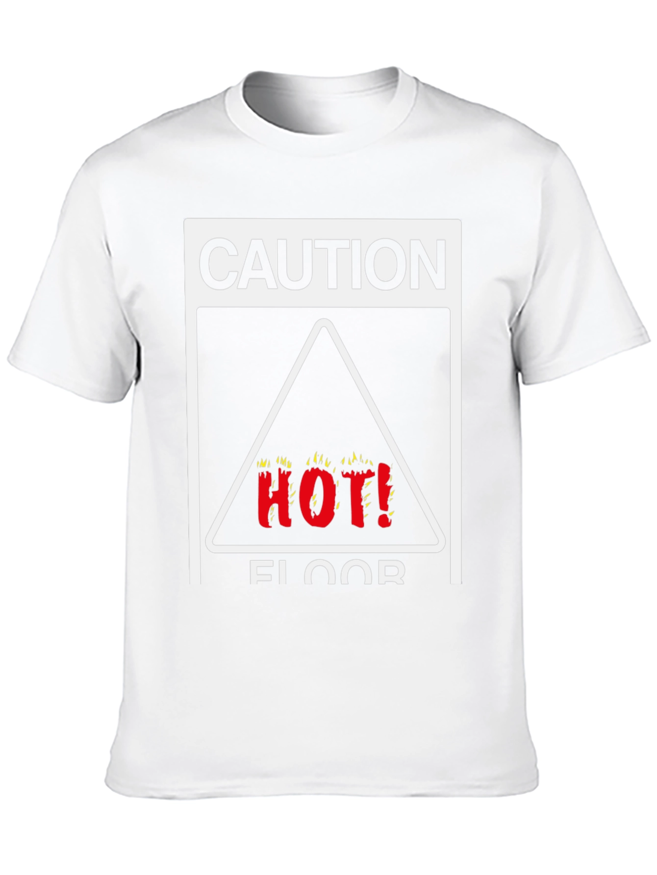 Caution Hot Floor Graphic Tee