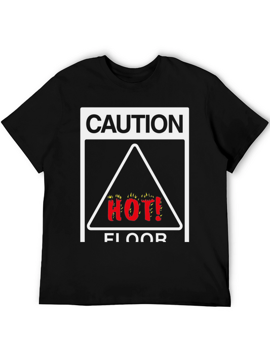 Caution Hot Floor Graphic Tee