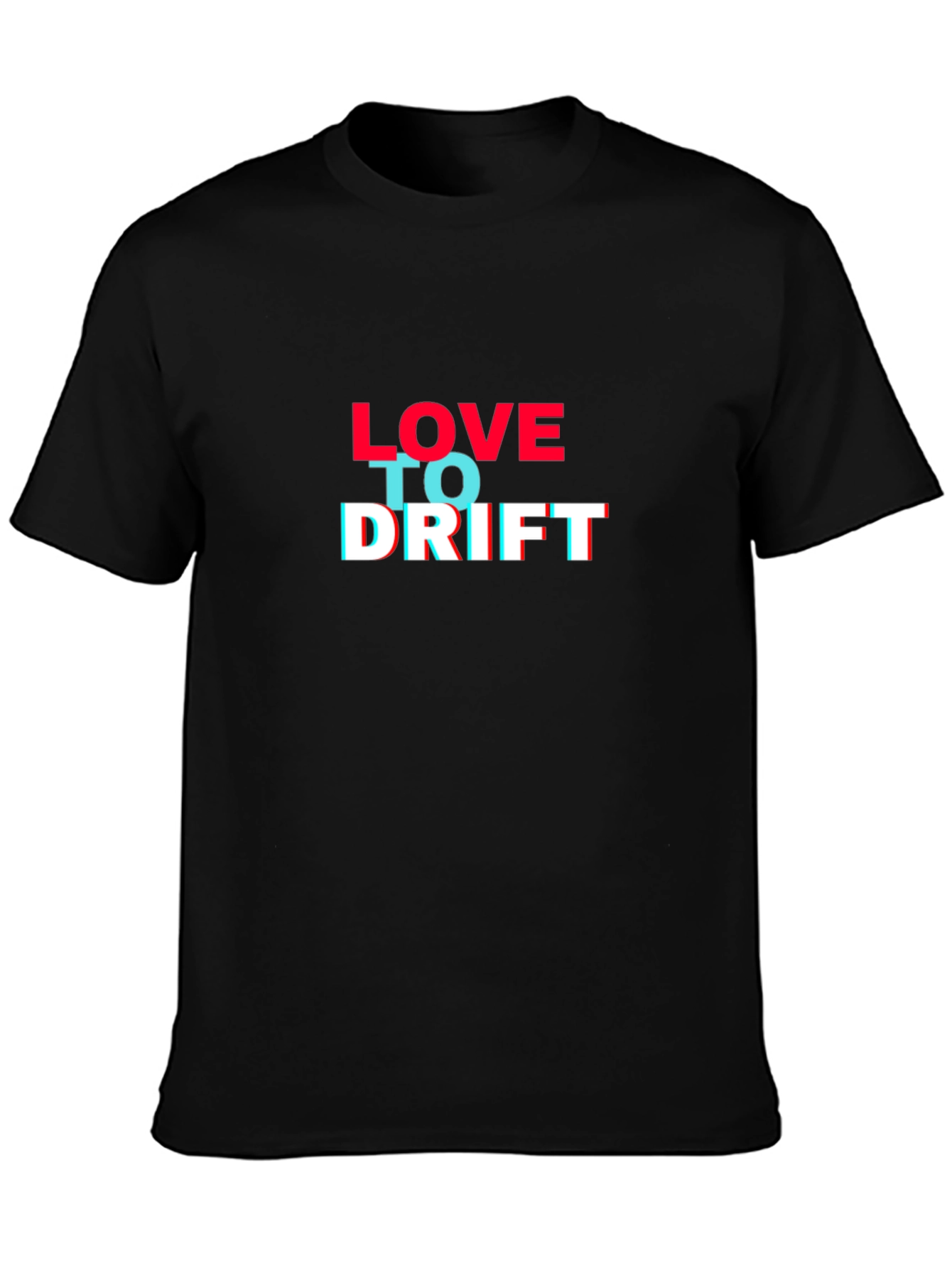 Love To Drift Graphic T-Shirt - Mens Black Tee