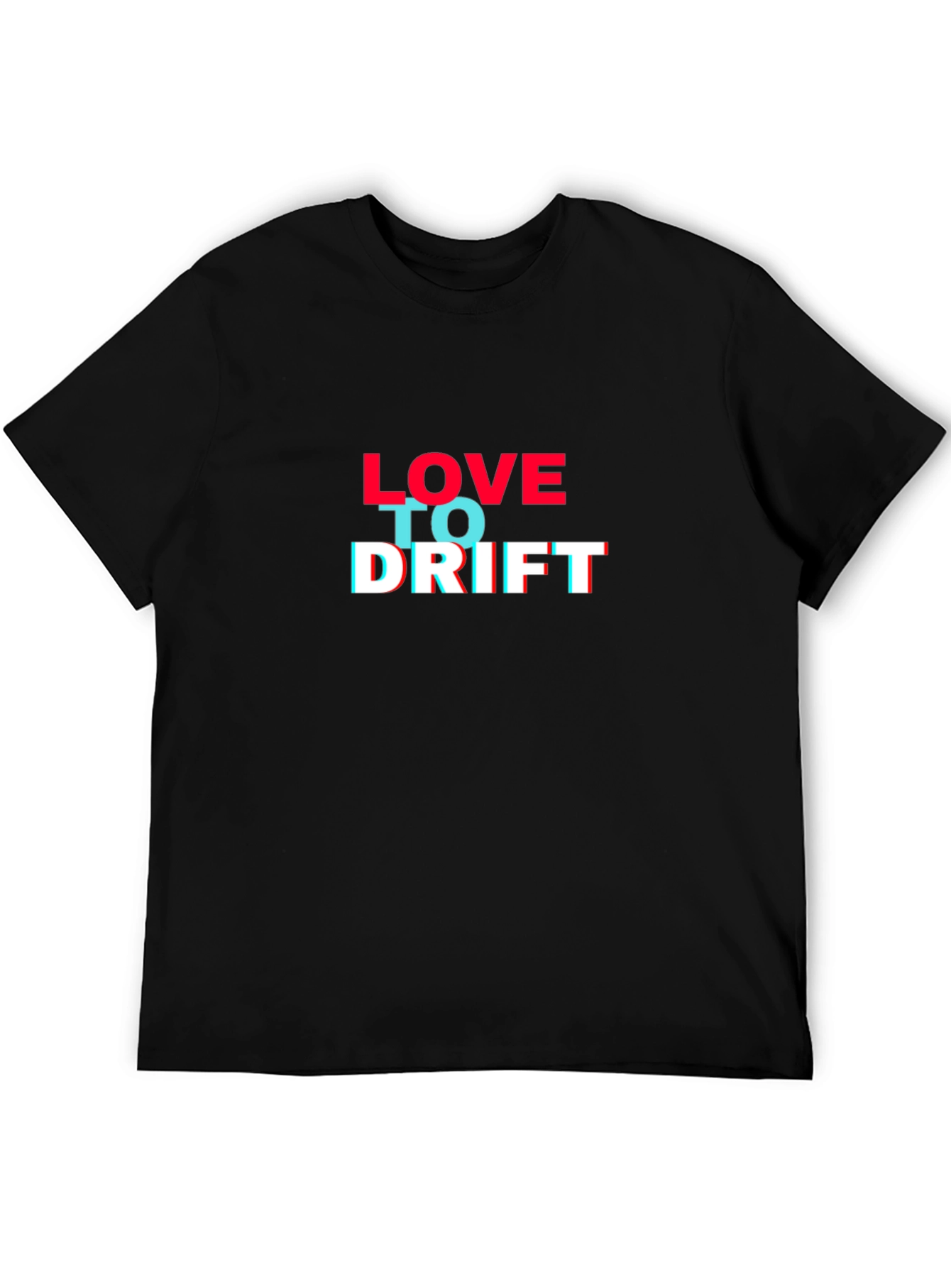 Love To Drift Graphic T-Shirt - Mens Black Tee