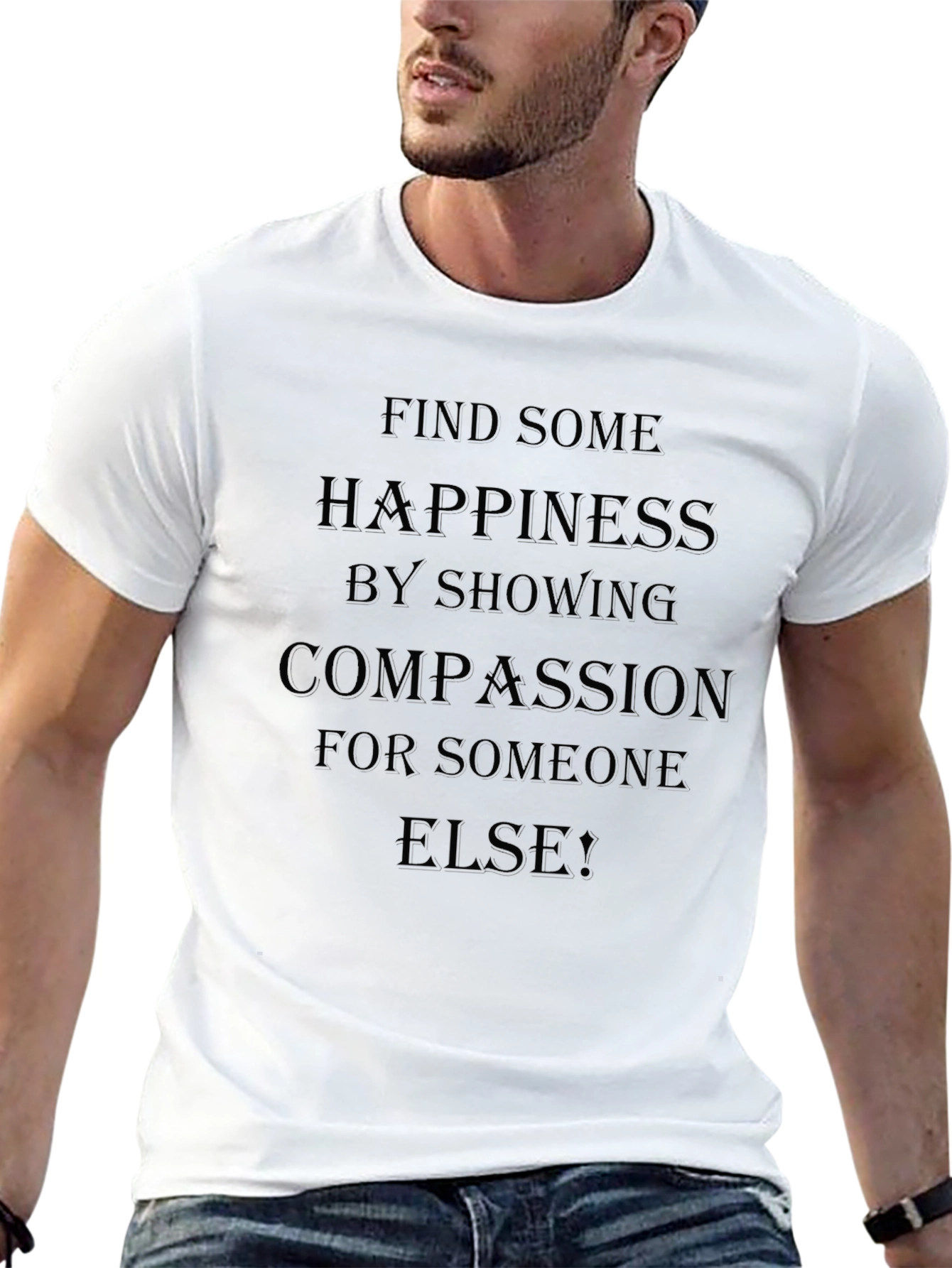 Compassion Unisex Black T-Shirt