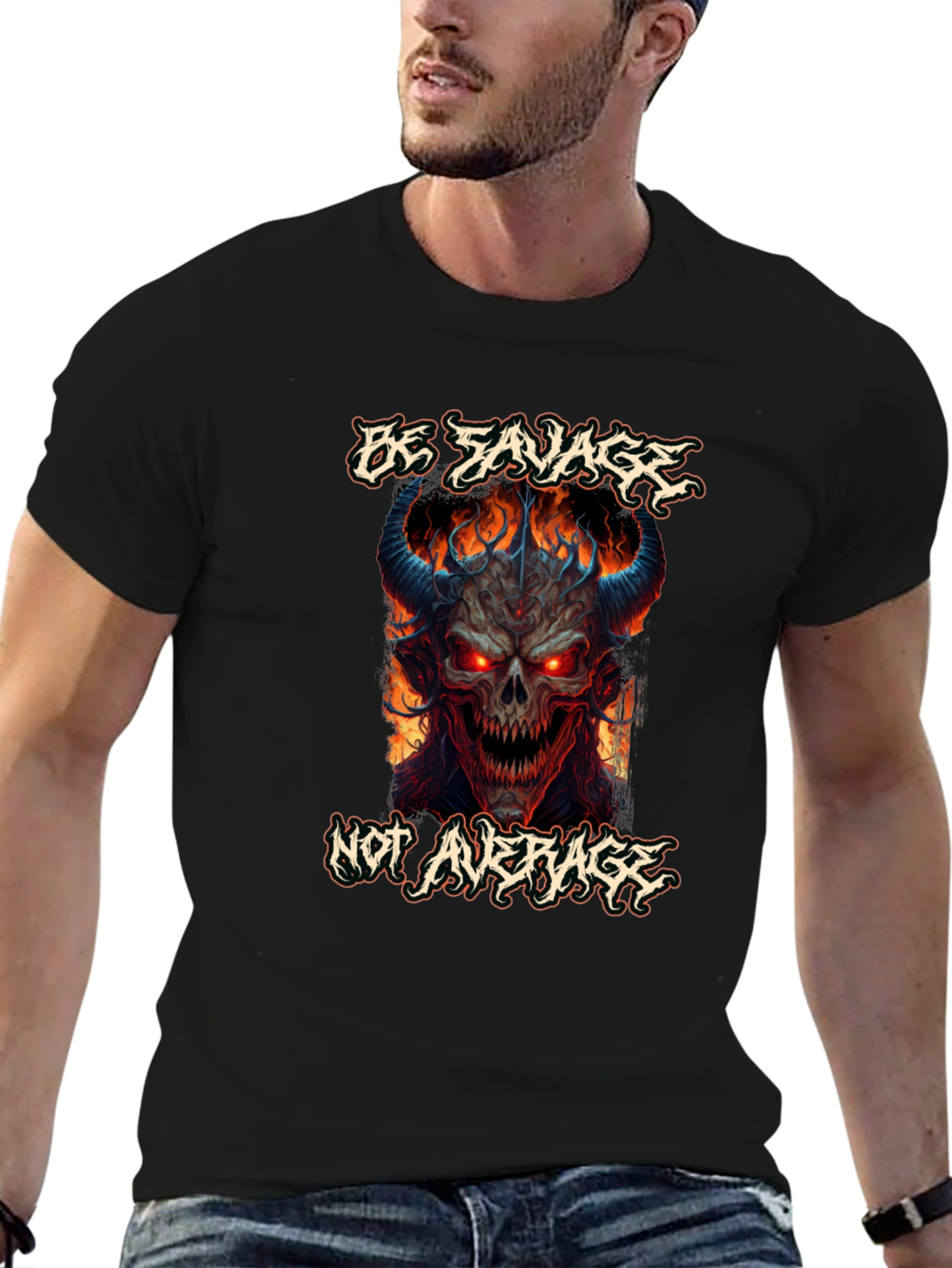Be Savage Graphic Tee - Mens Black T-Shirt