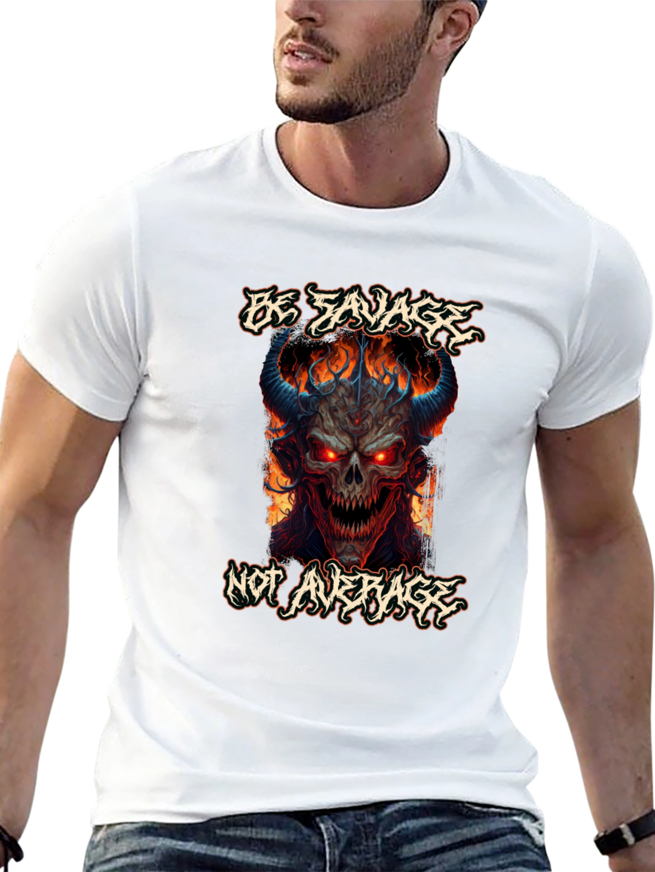 Be Savage Graphic Tee - Mens Black T-Shirt
