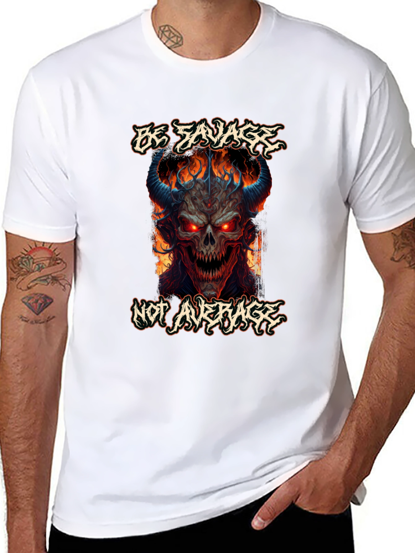 Be Savage Graphic Tee - Mens Black T-Shirt