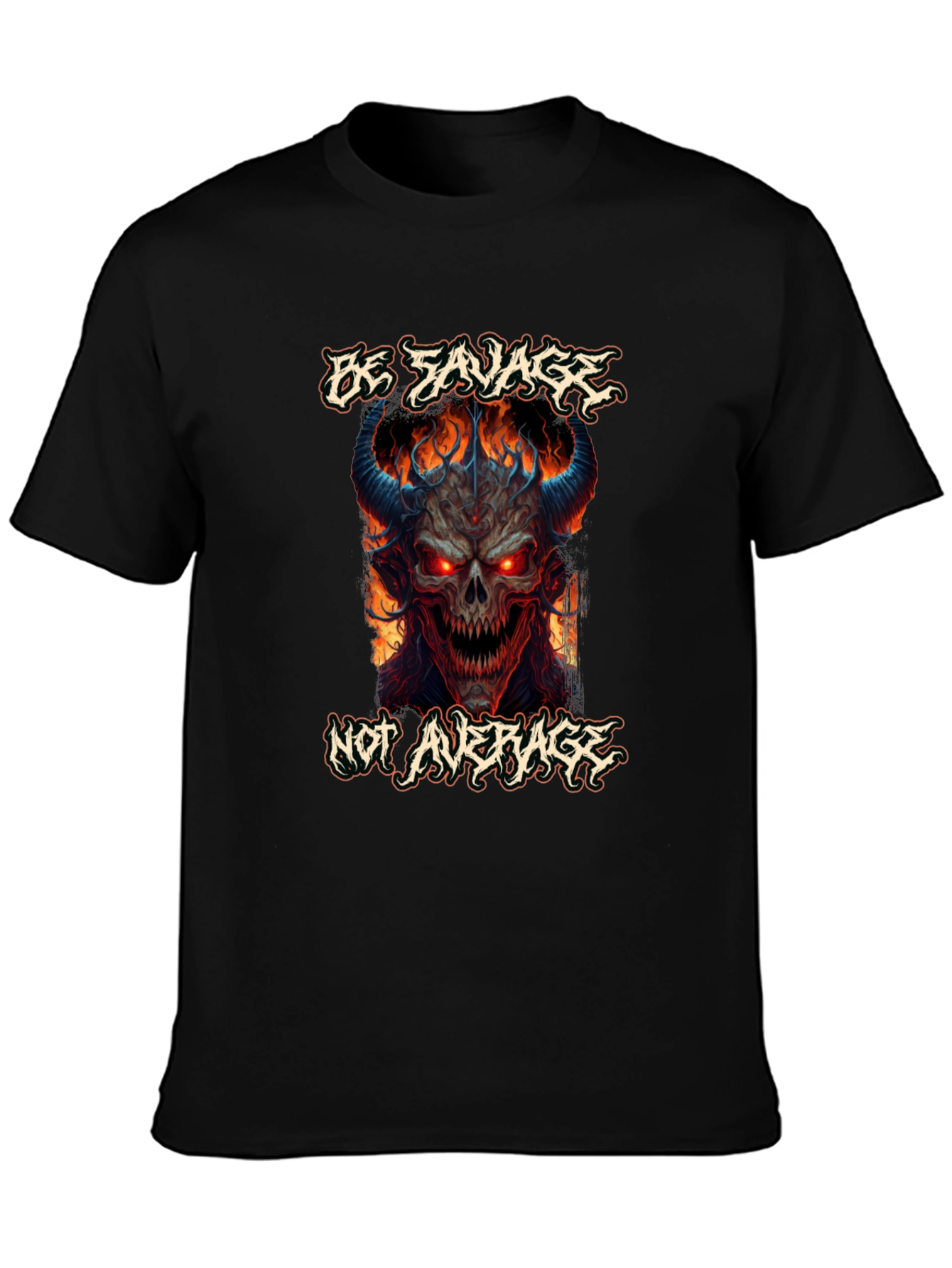 Be Savage Graphic Tee - Mens Black T-Shirt