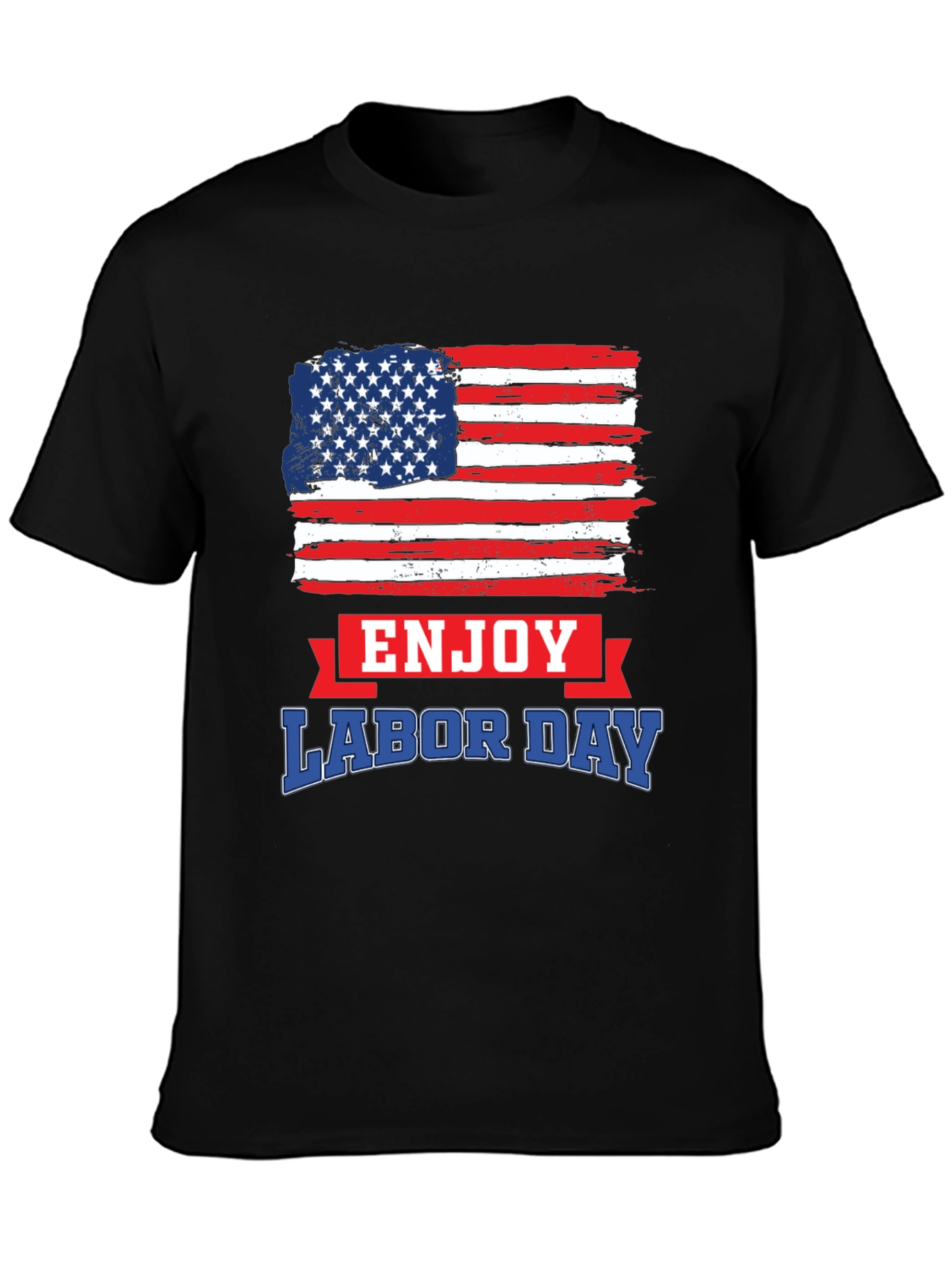 Labor Day American Flag Graphic T-Shirt