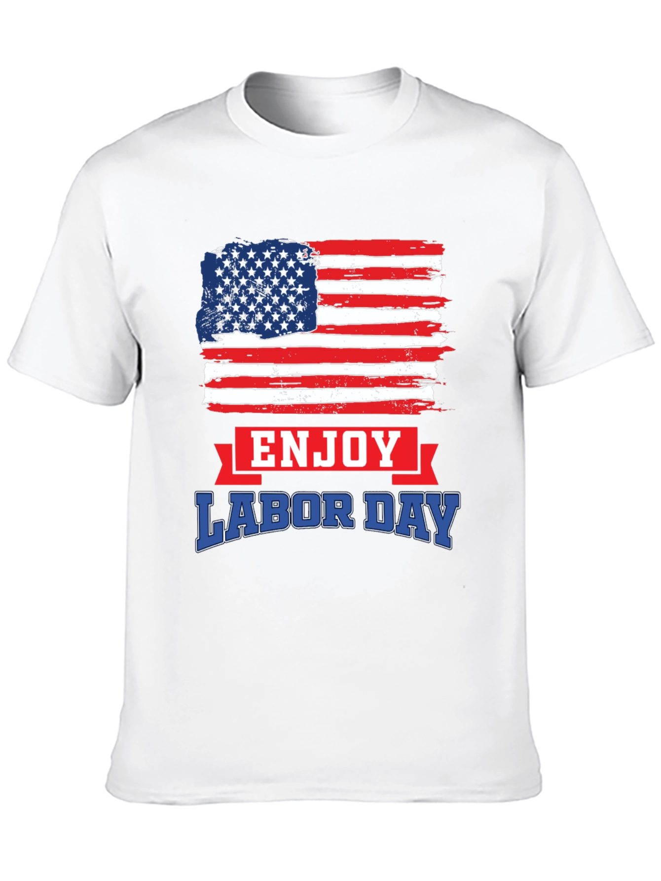 Labor Day American Flag Graphic T-Shirt