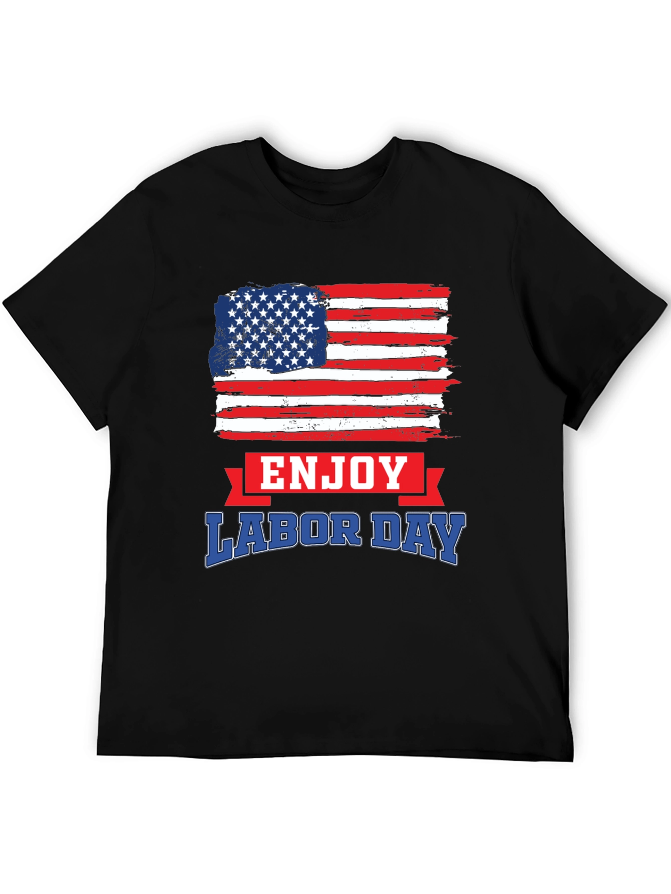 Labor Day American Flag Graphic T-Shirt