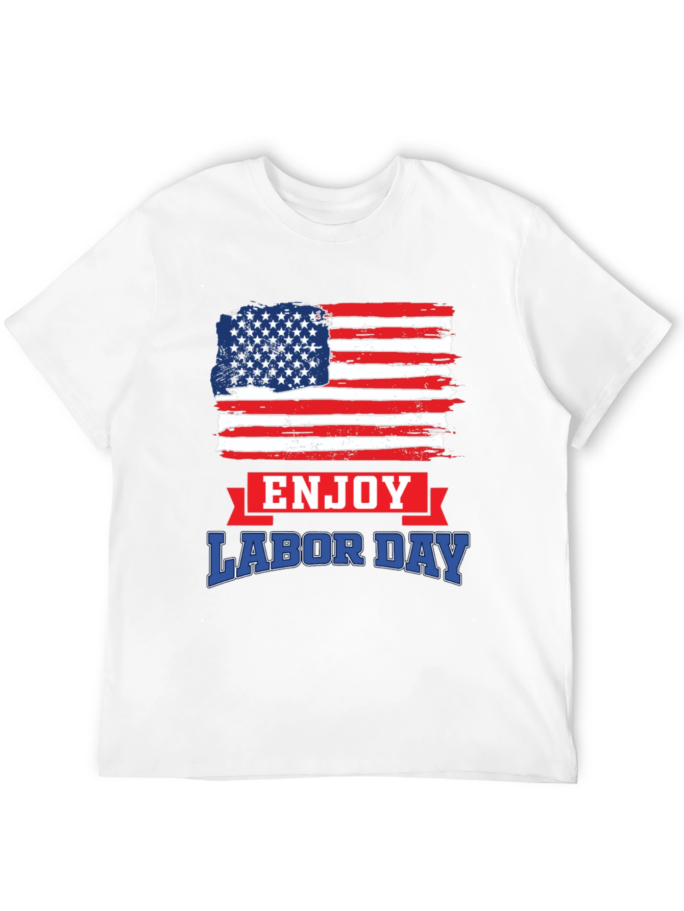 Labor Day American Flag Graphic T-Shirt