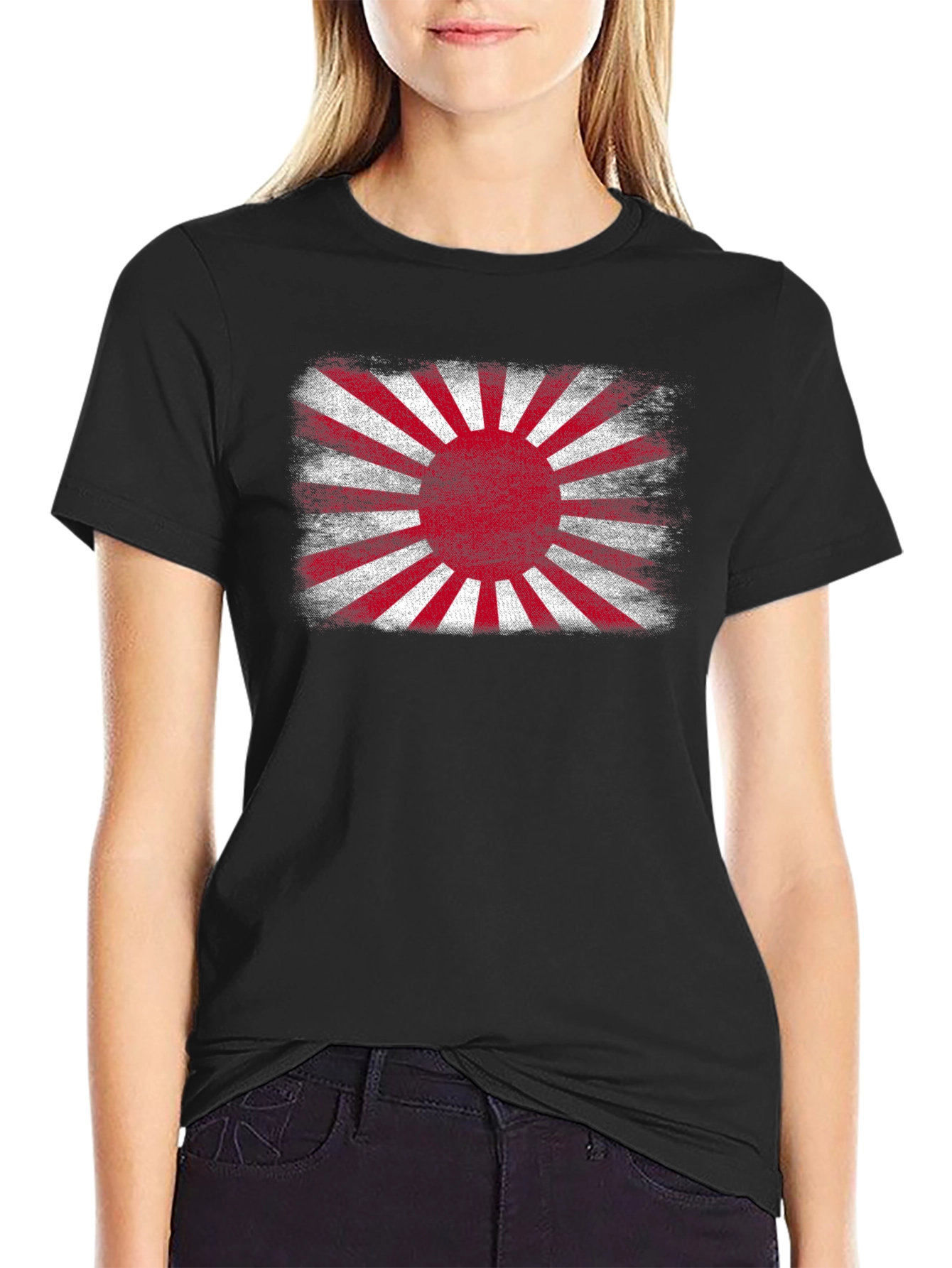 Distressed Rising Sun Graphic Tee