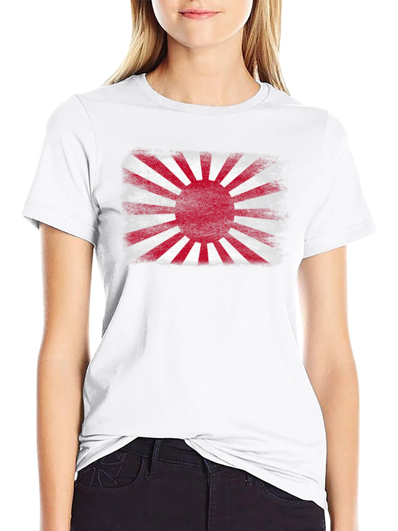 Distressed Rising Sun Graphic Tee