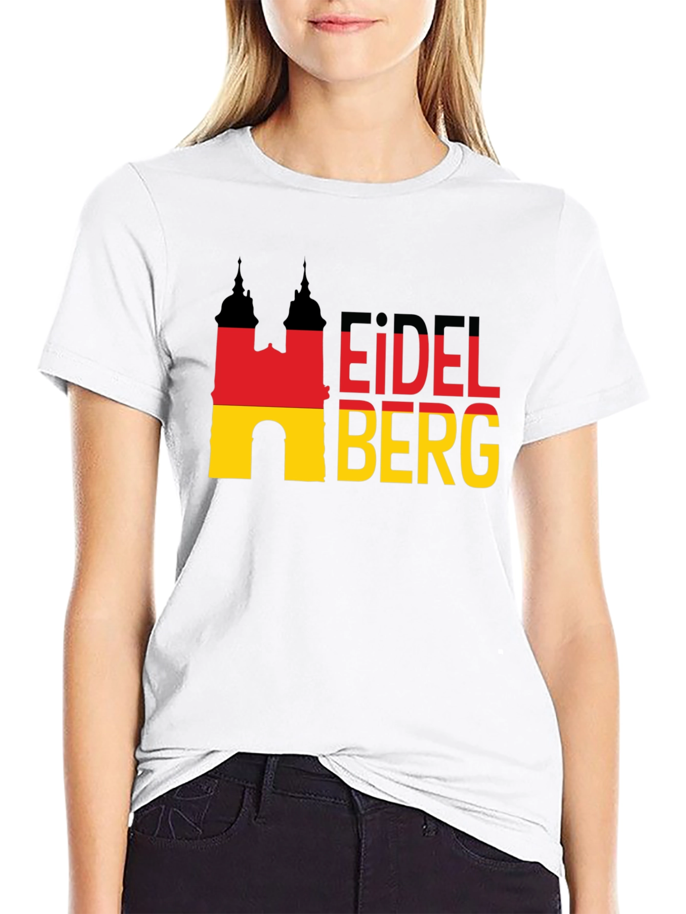 Heidelberg Germany T-Shirt Black