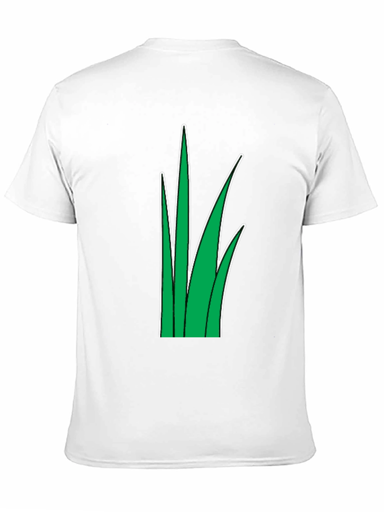 Grass Graphic Tee - Black Cotton T-Shirt