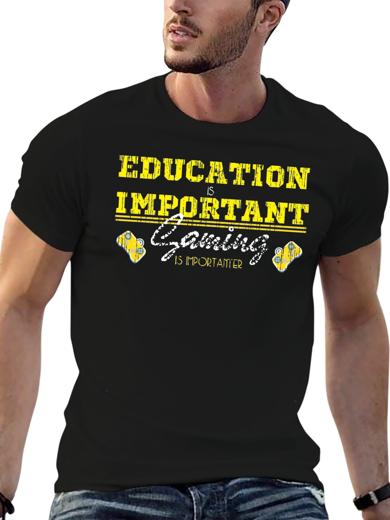 Education is Important Gaming is Importanter T-Shirt