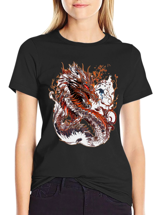 Dragon Graphic Print T-Shirt